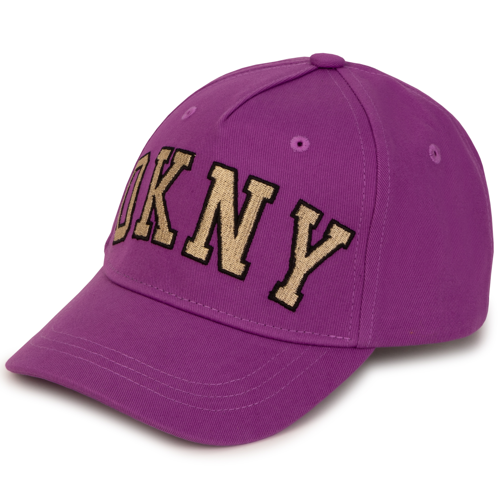 Gorra bordada de algodón DKNY para NIÑA