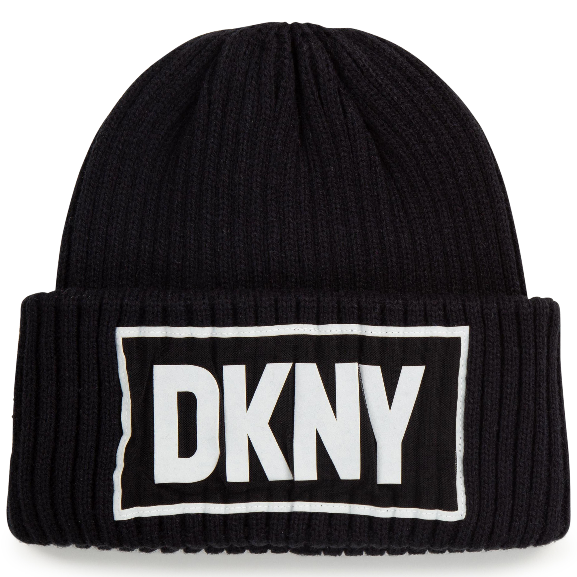 Bonnet en tricot à revers DKNY pour FILLE