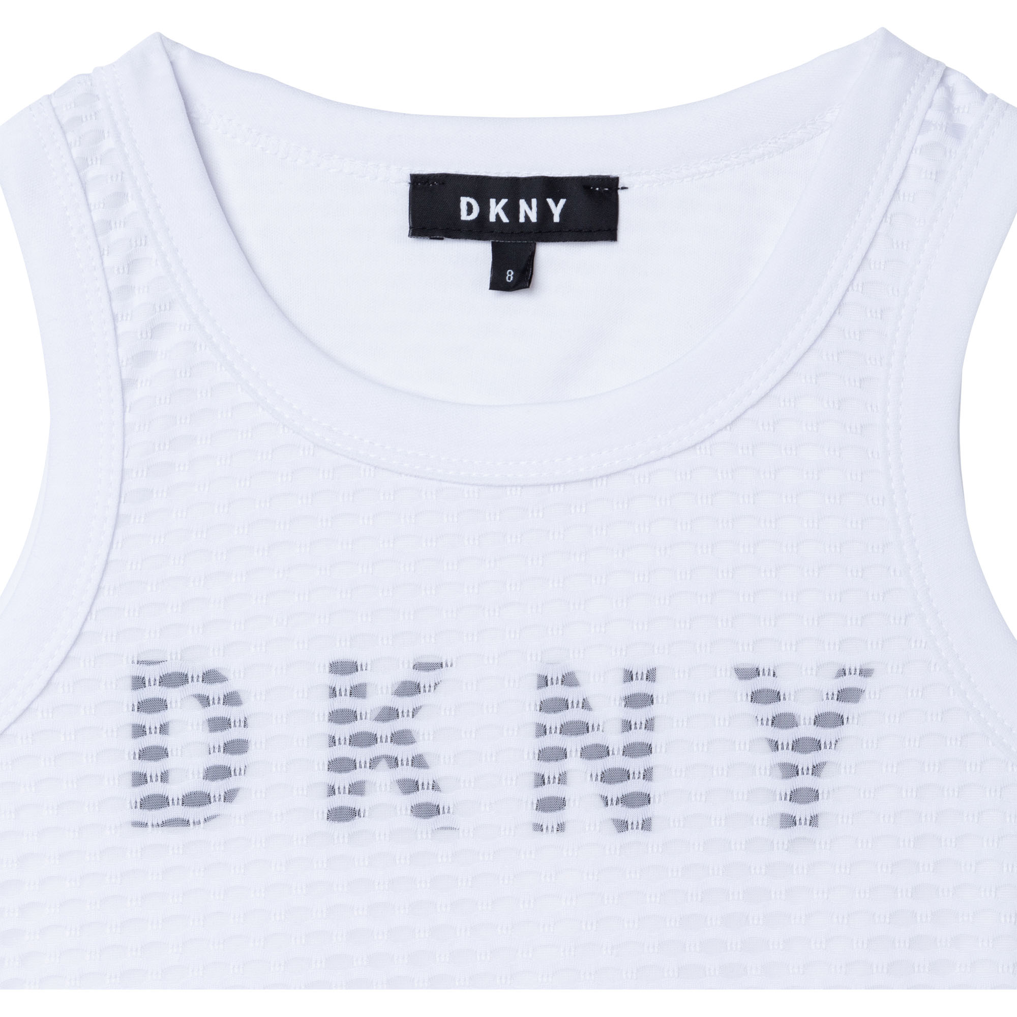 Vestito senza maniche in mesh DKNY Per BAMBINA