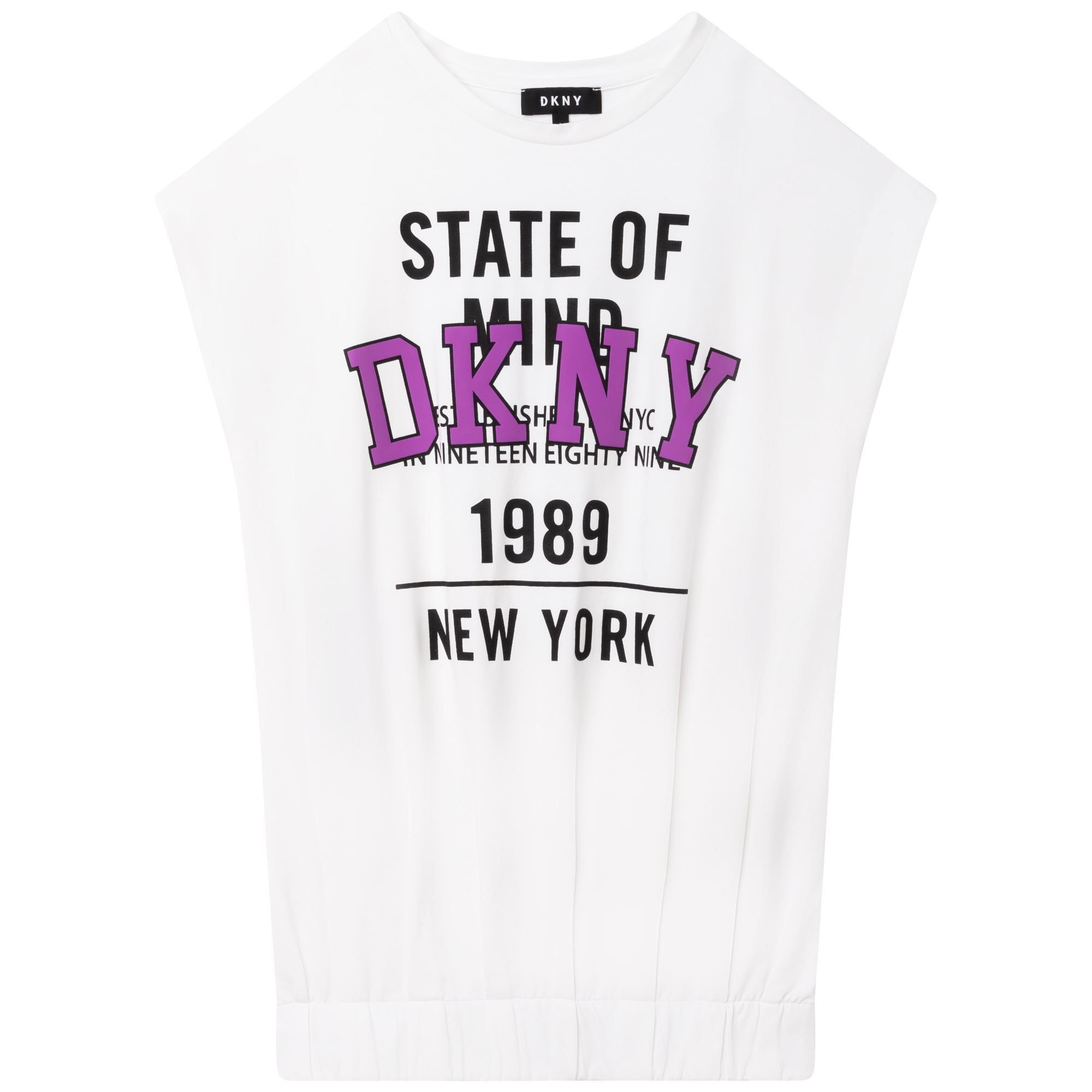Vestido de algodón ecológico DKNY para NIÑA