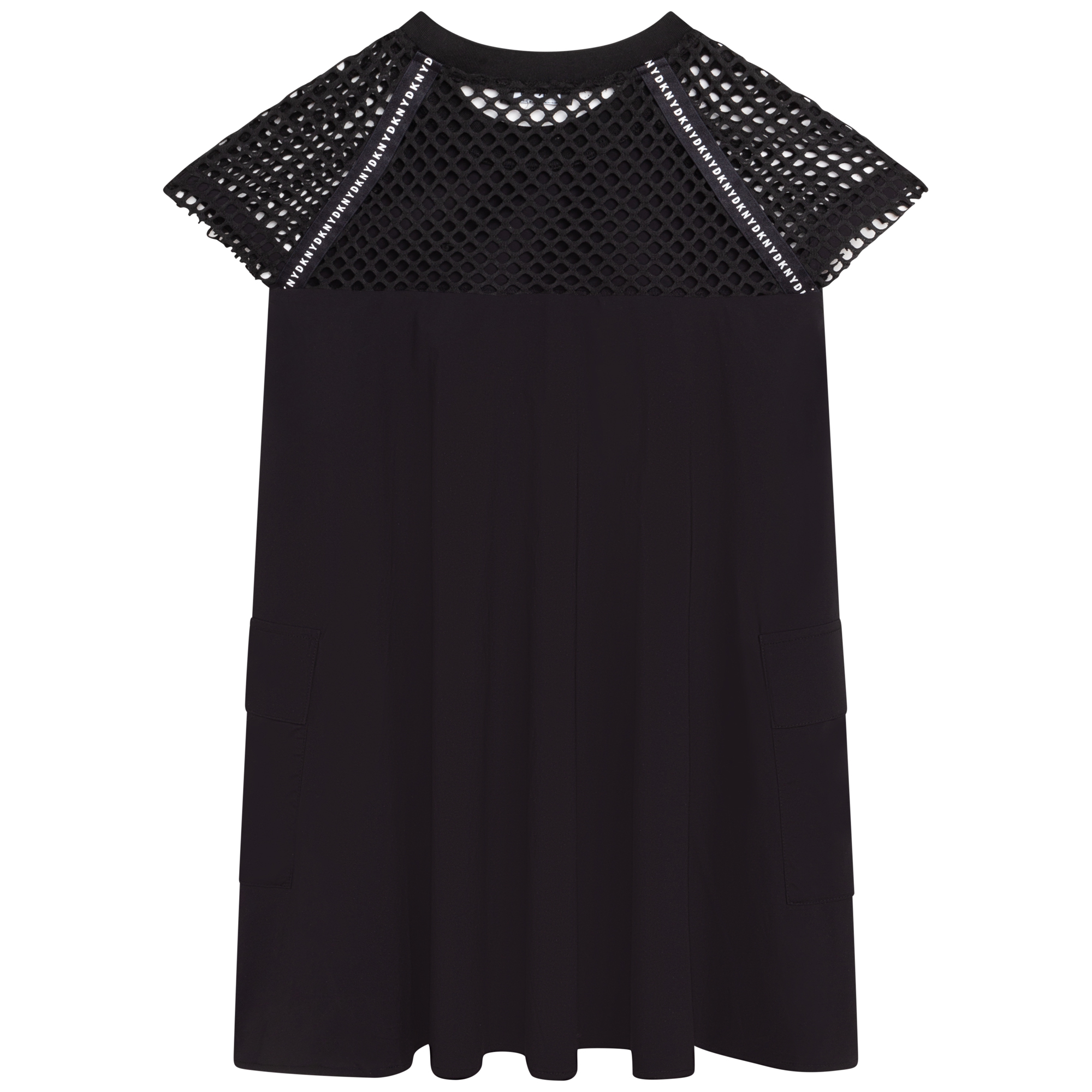 Short-sleeved dual-material dress DKNY for GIRL