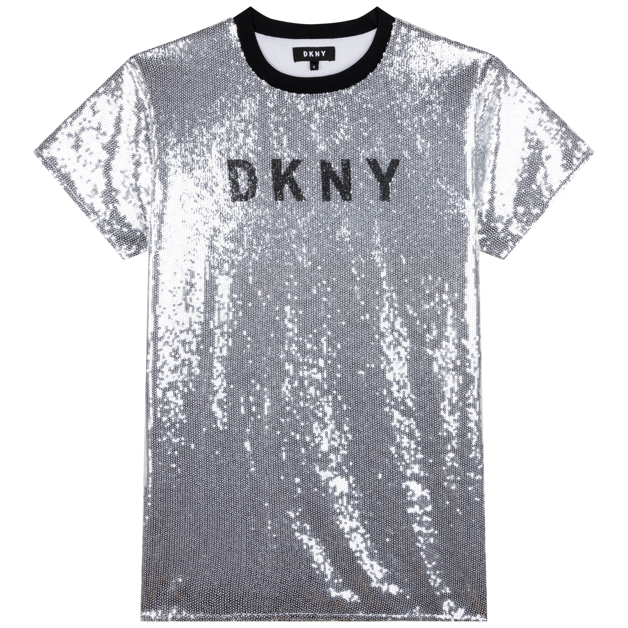 Jurk met zilveren lovertjes DKNY Voor