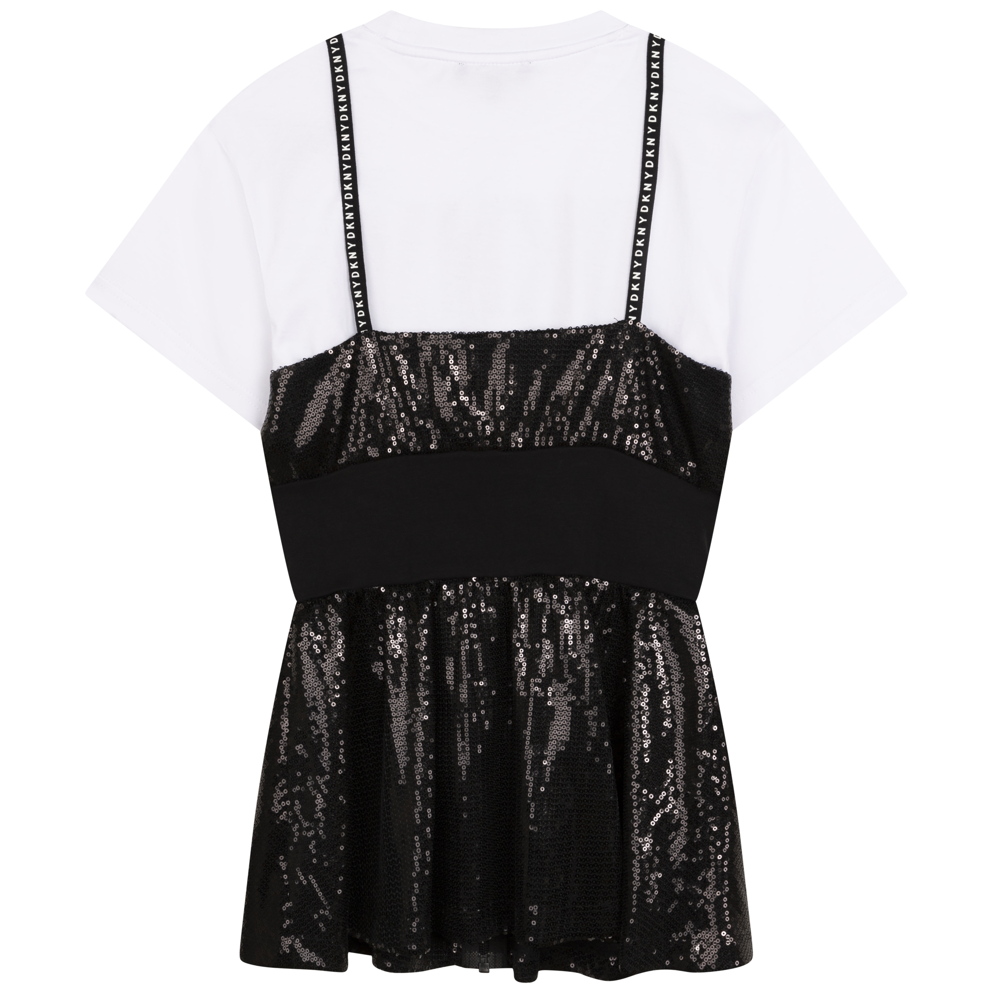 Sequin-strap 2-in-1 dress DKNY for GIRL