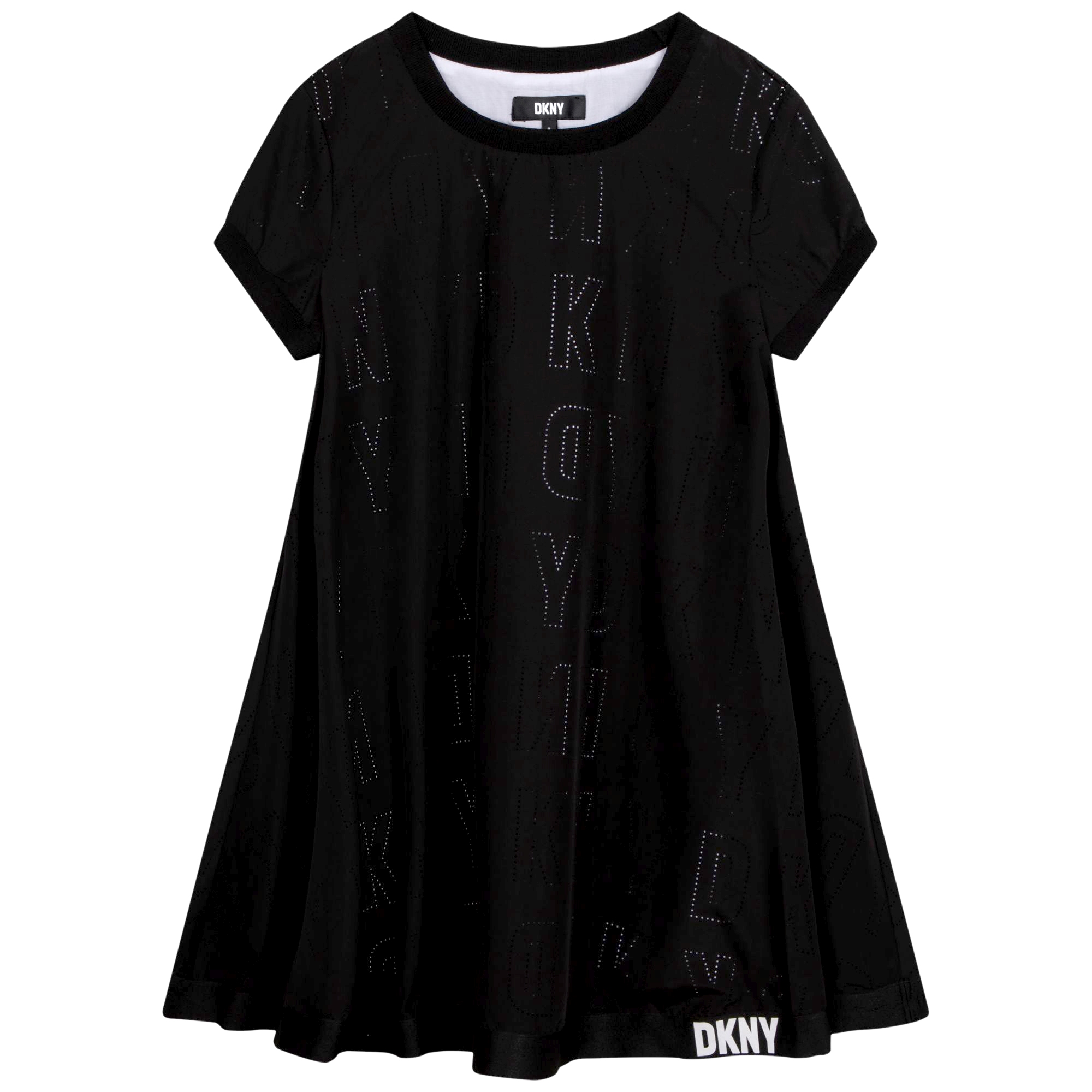 Short-sleeved openwork dress DKNY for GIRL