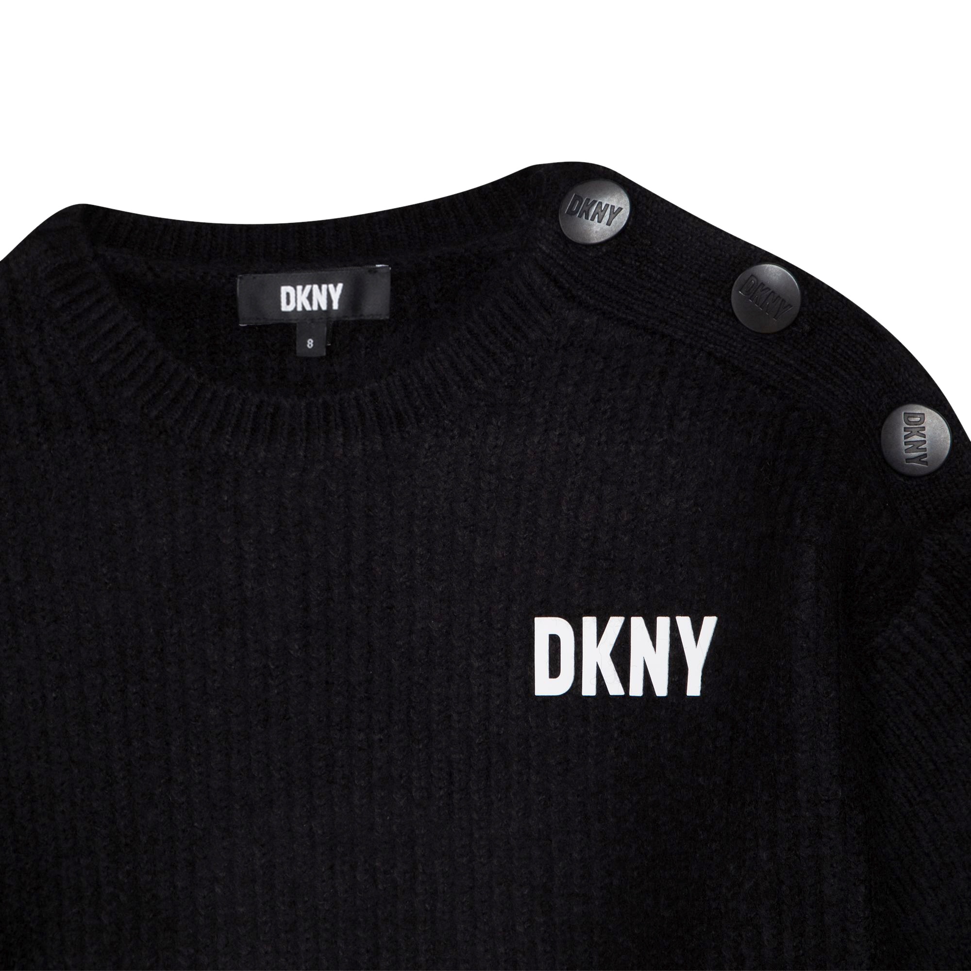 Vestido de punto con botones DKNY para NIÑA