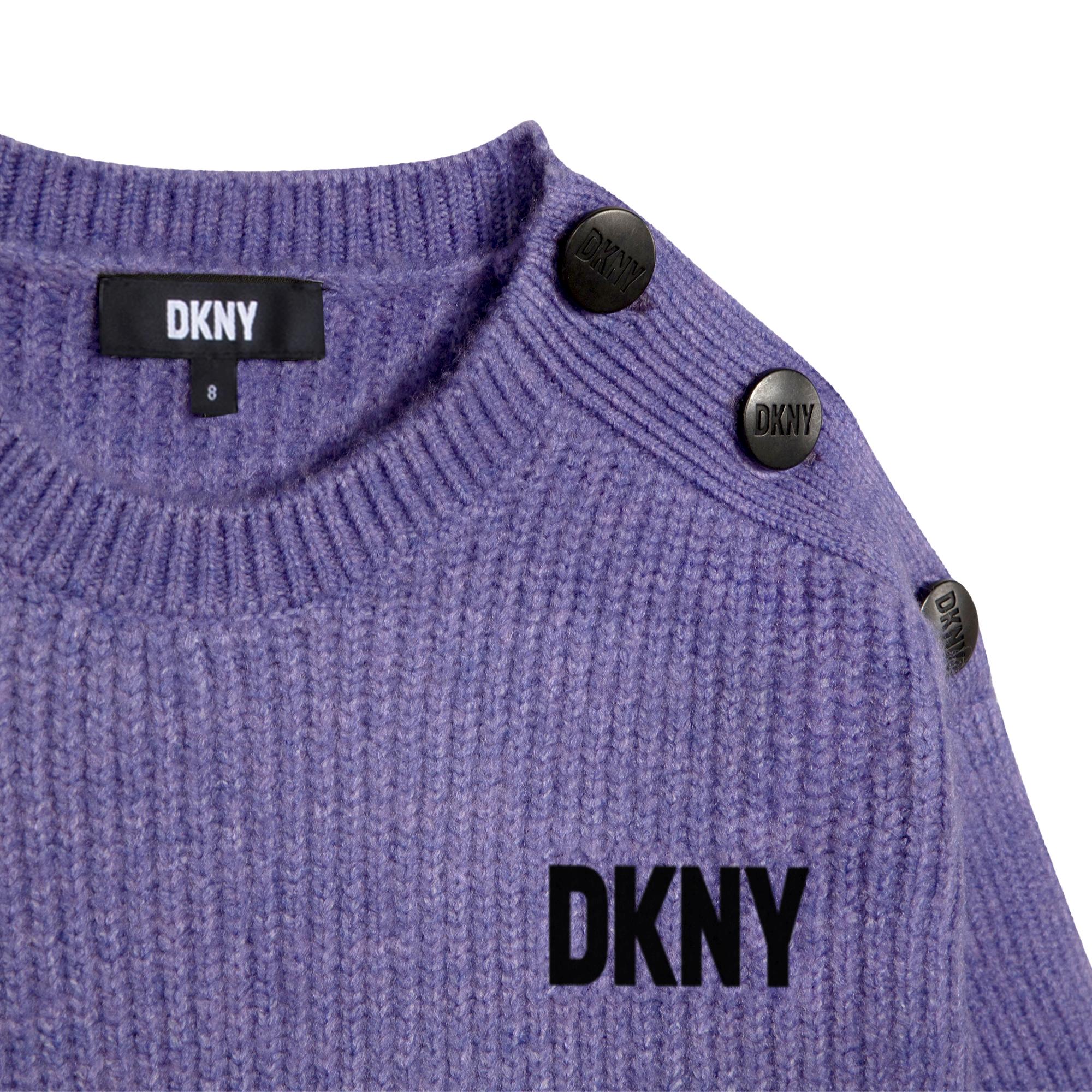 Knitted dress with buttons DKNY for GIRL