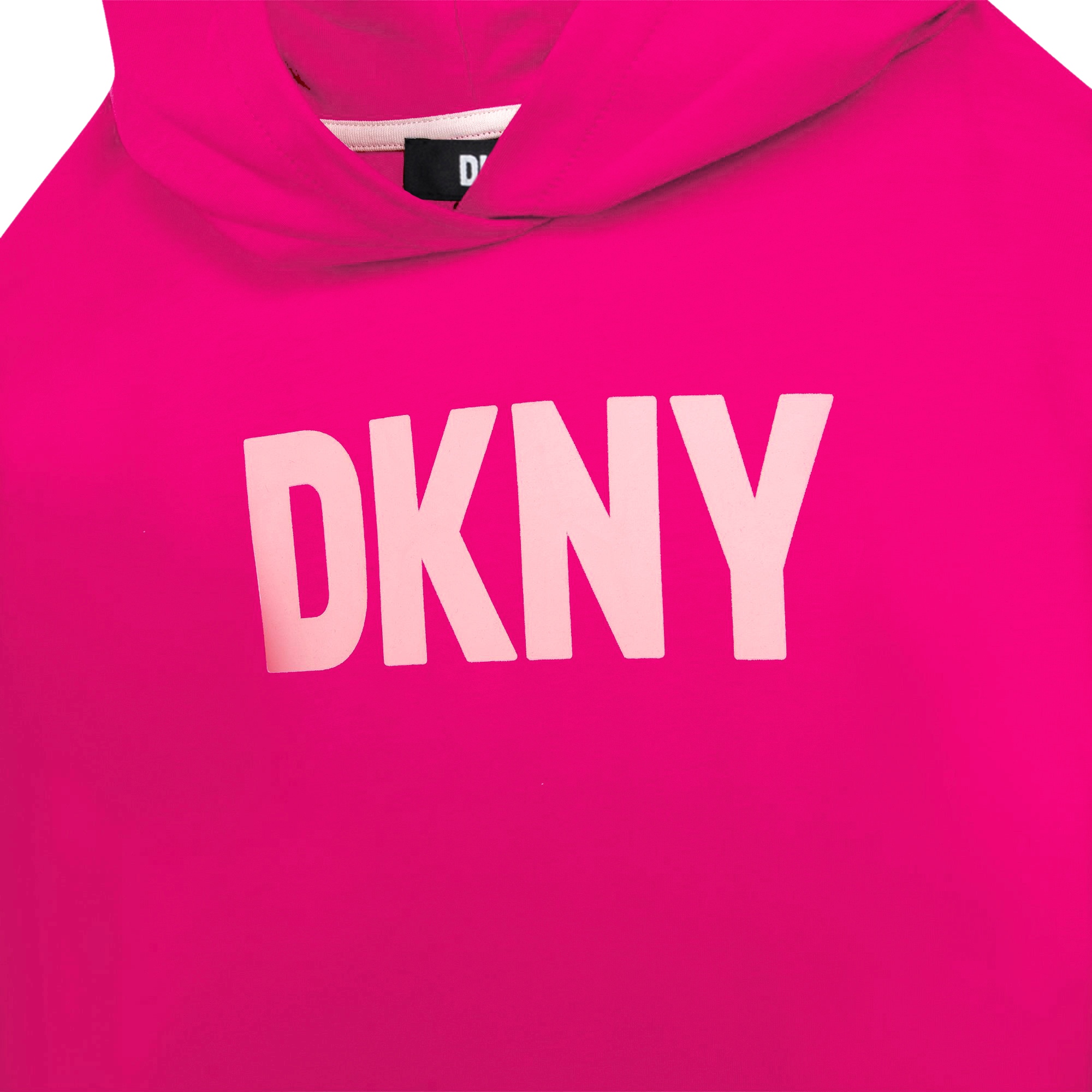 Fine-fleece hooded dress DKNY for GIRL