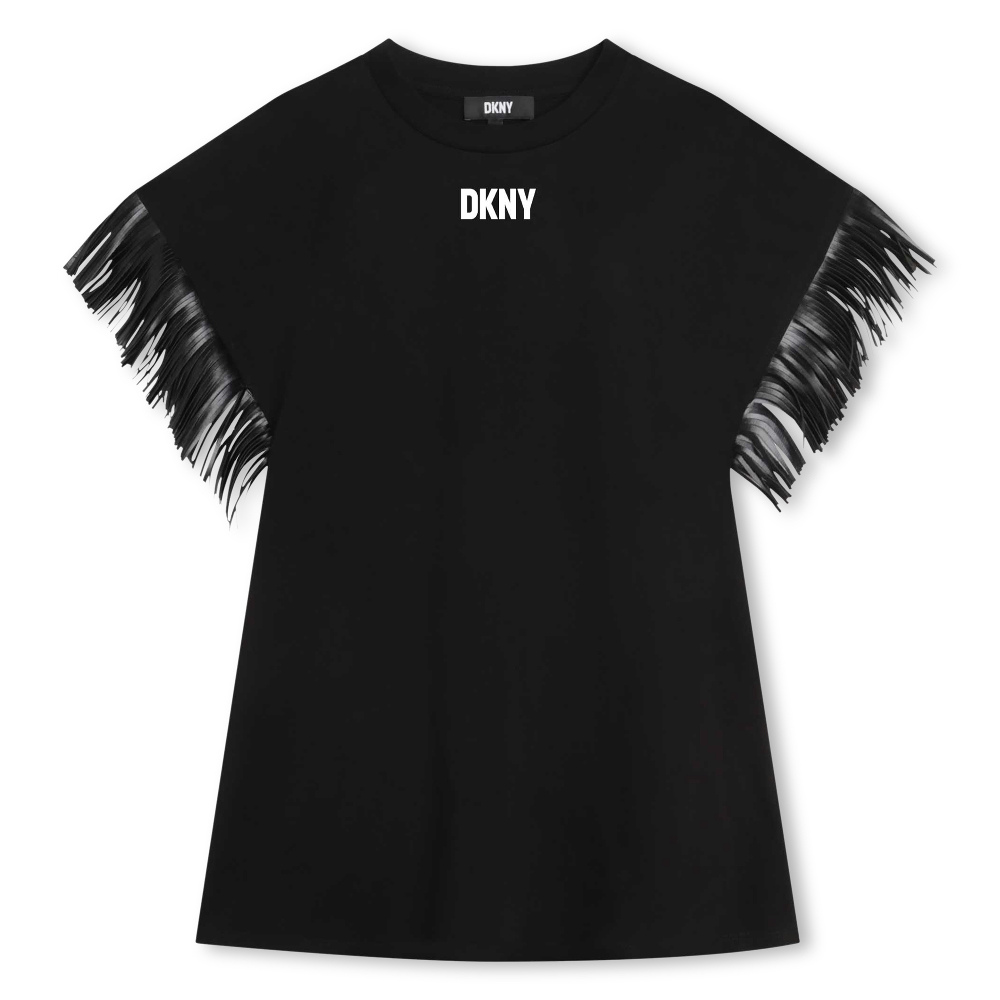 Short-sleeved fringed dress DKNY for GIRL