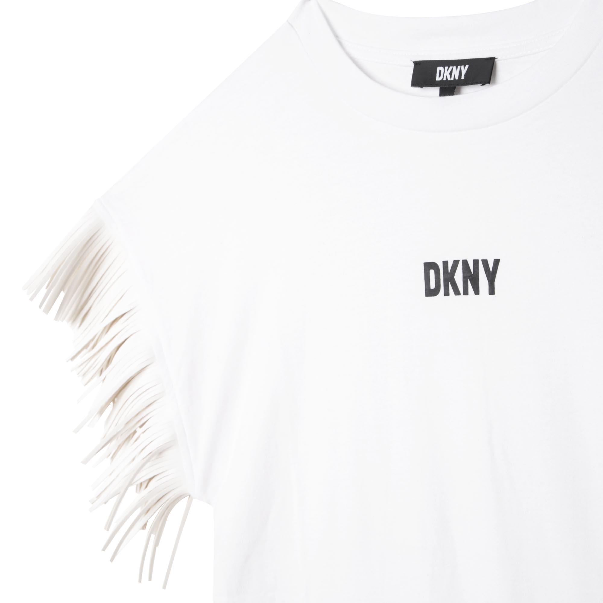 Robe manches courtes frangées DKNY pour FILLE