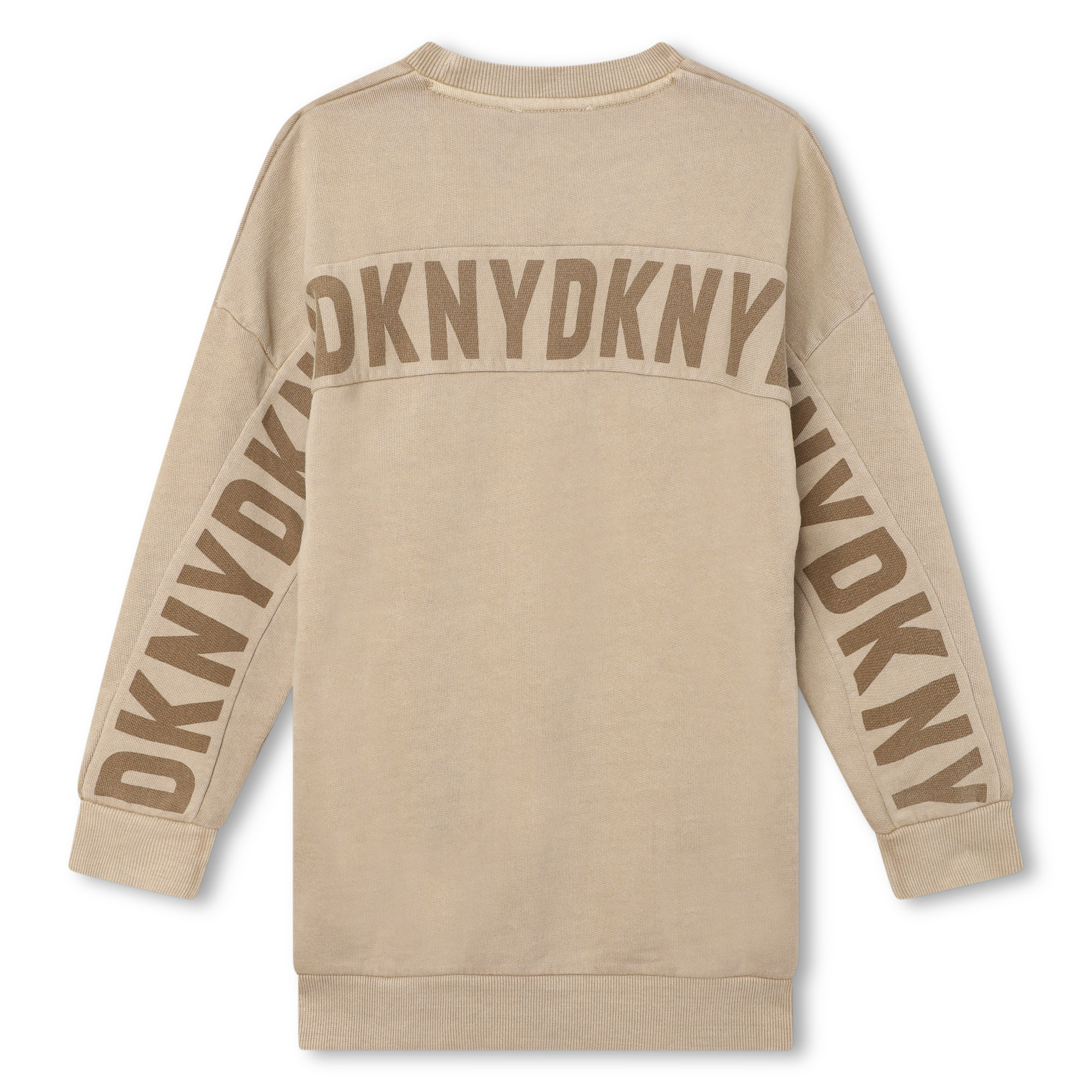 Robe droite en coton avec logo DKNY pour FILLE