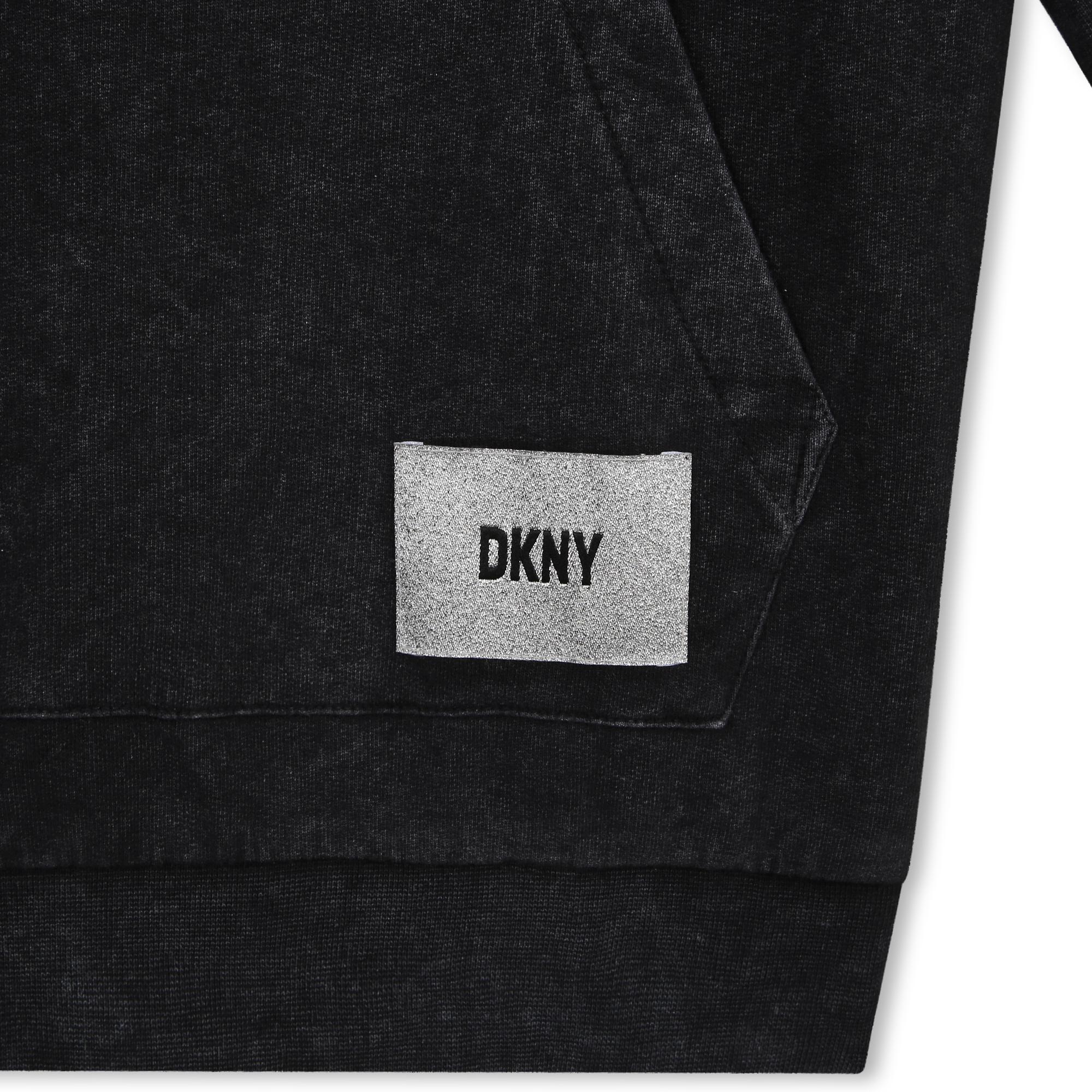 Vestido de muletón de algodón DKNY para NIÑA
