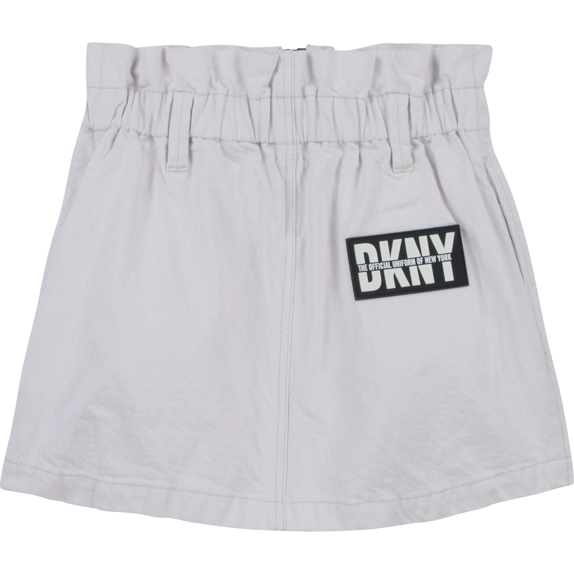 Falda de sarga con logo marca DKNY para NIÑA