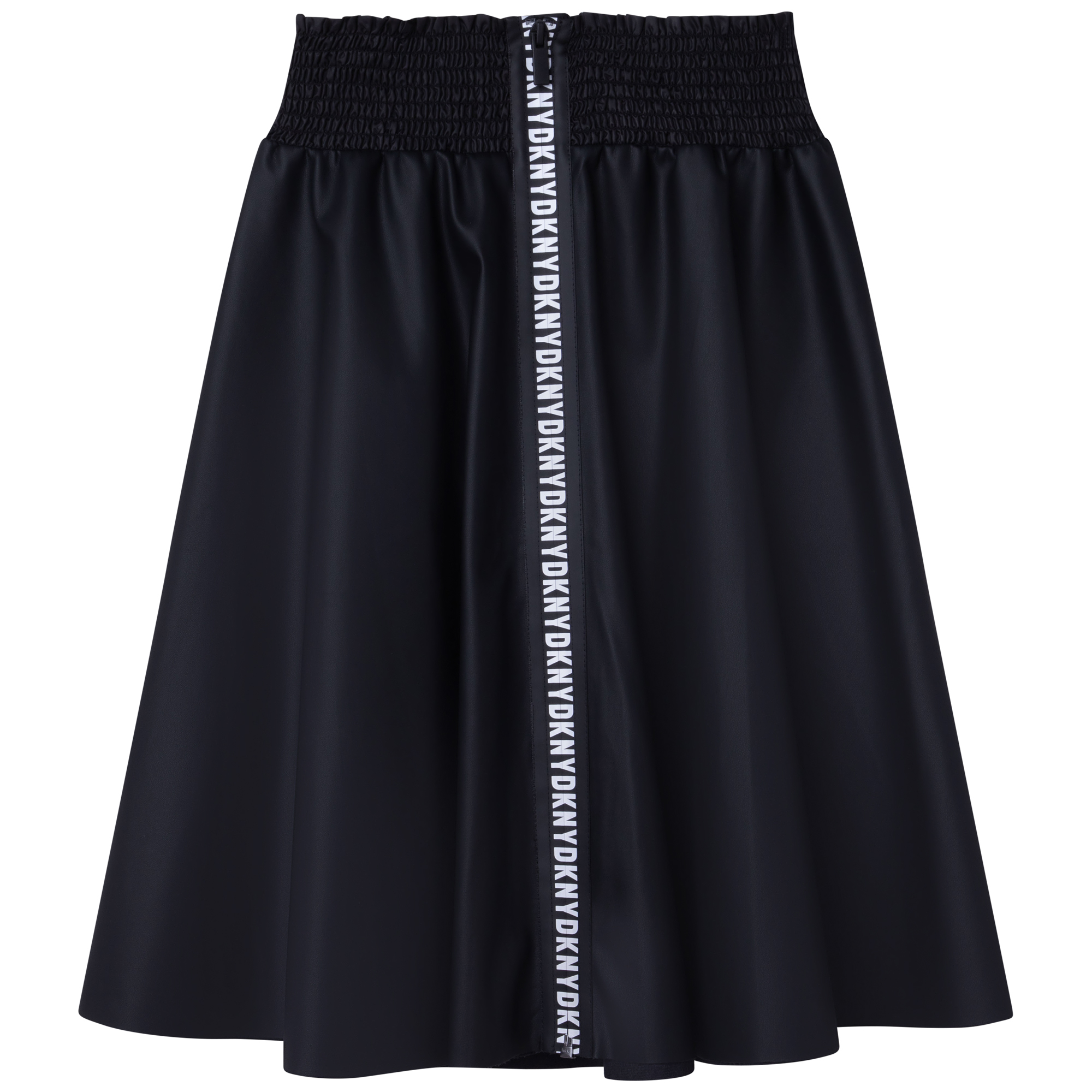 Zip-up coated canvas skirt DKNY for GIRL