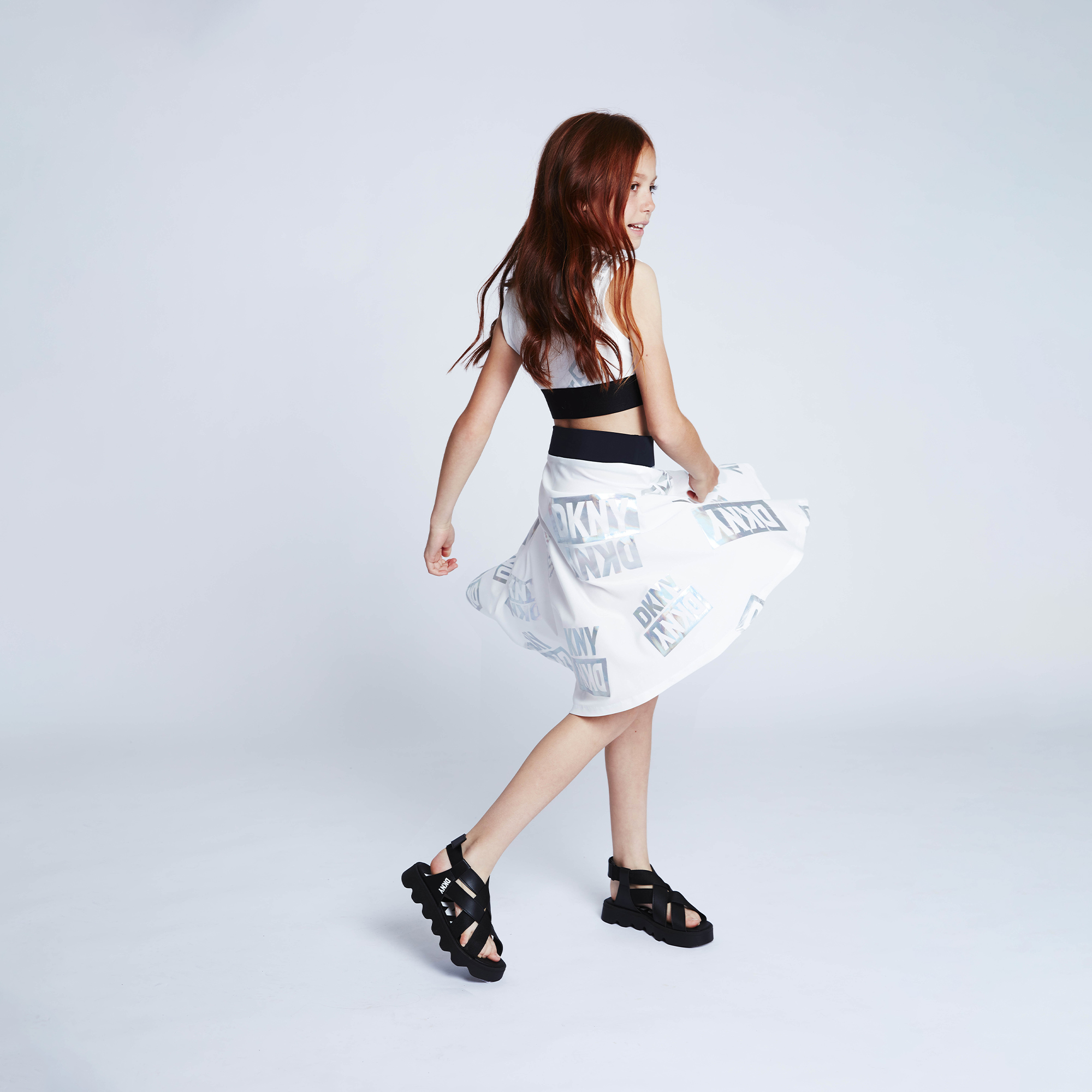 Zip-up skater skirt DKNY for GIRL