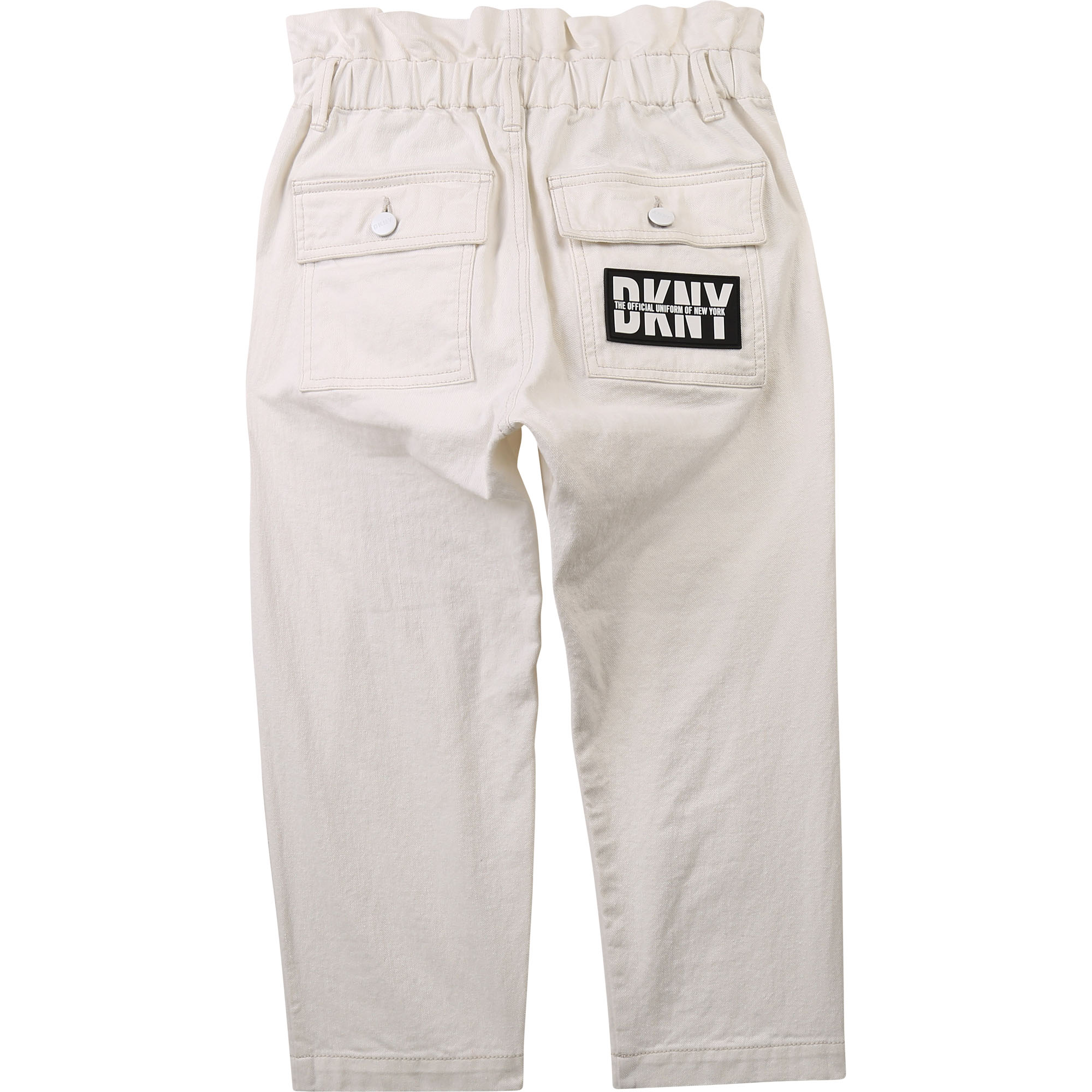 Wide leg cotton drill trousers DKNY for GIRL
