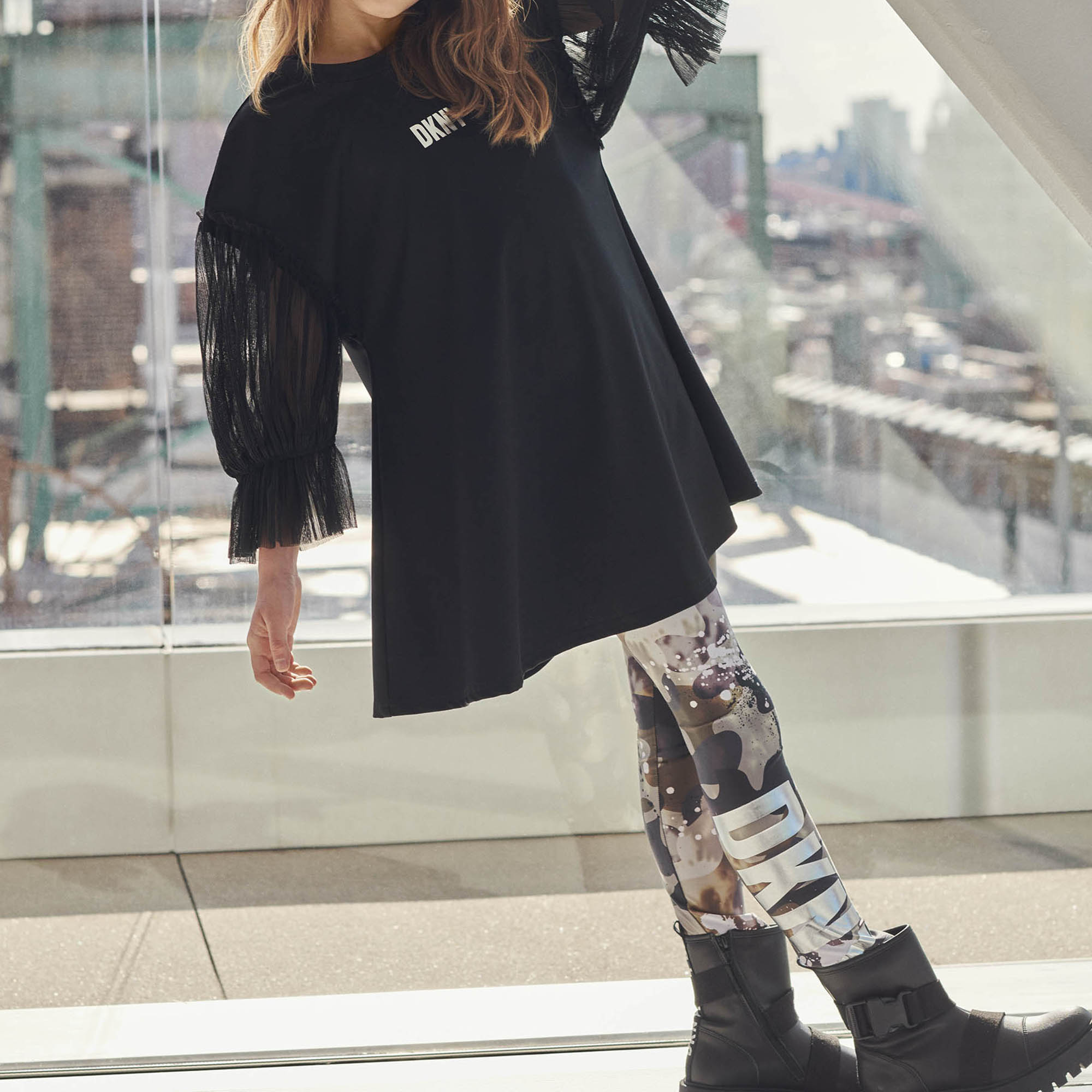 Leggings estampado camuflaje DKNY para NIÑA