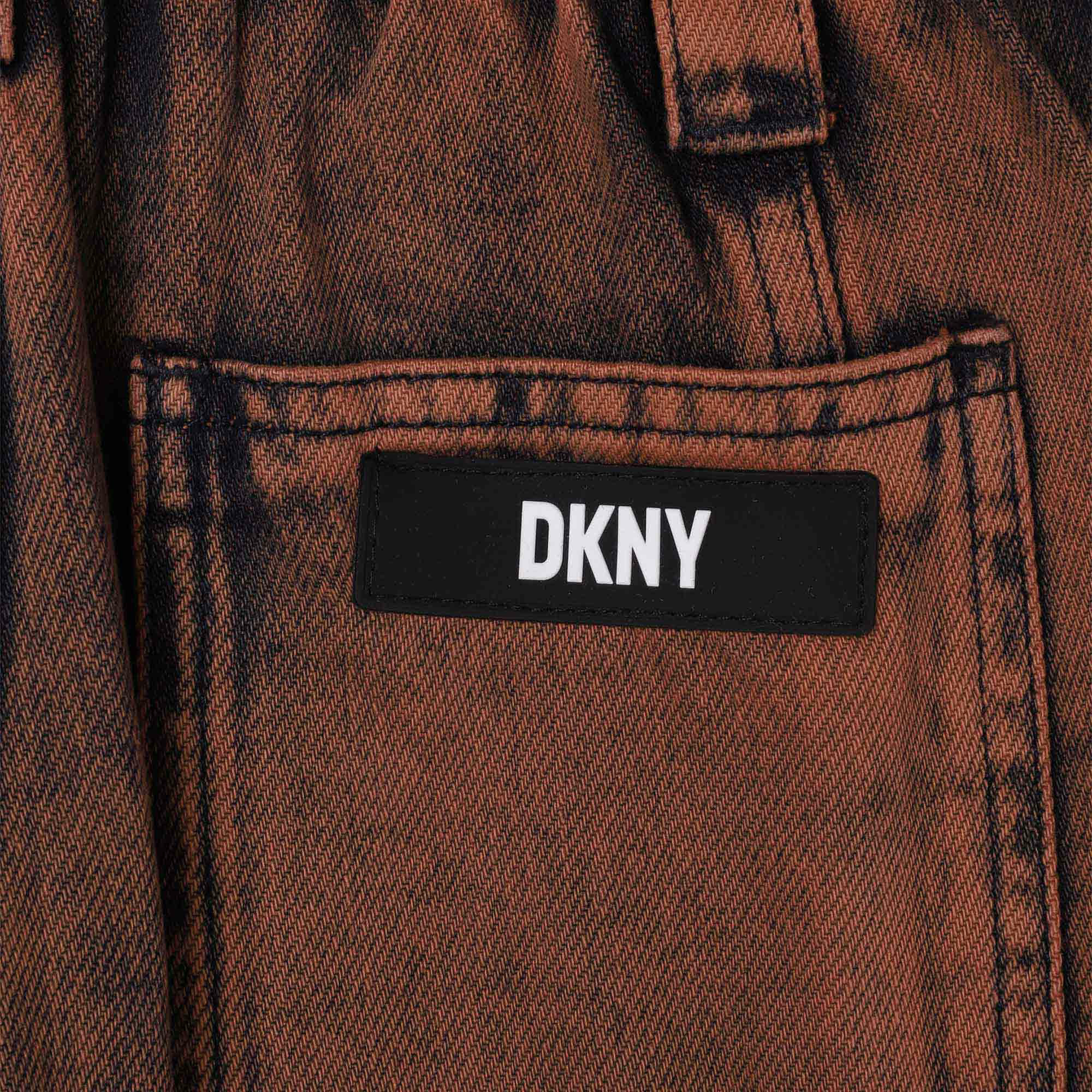 Jean cargo en coton DKNY pour FILLE