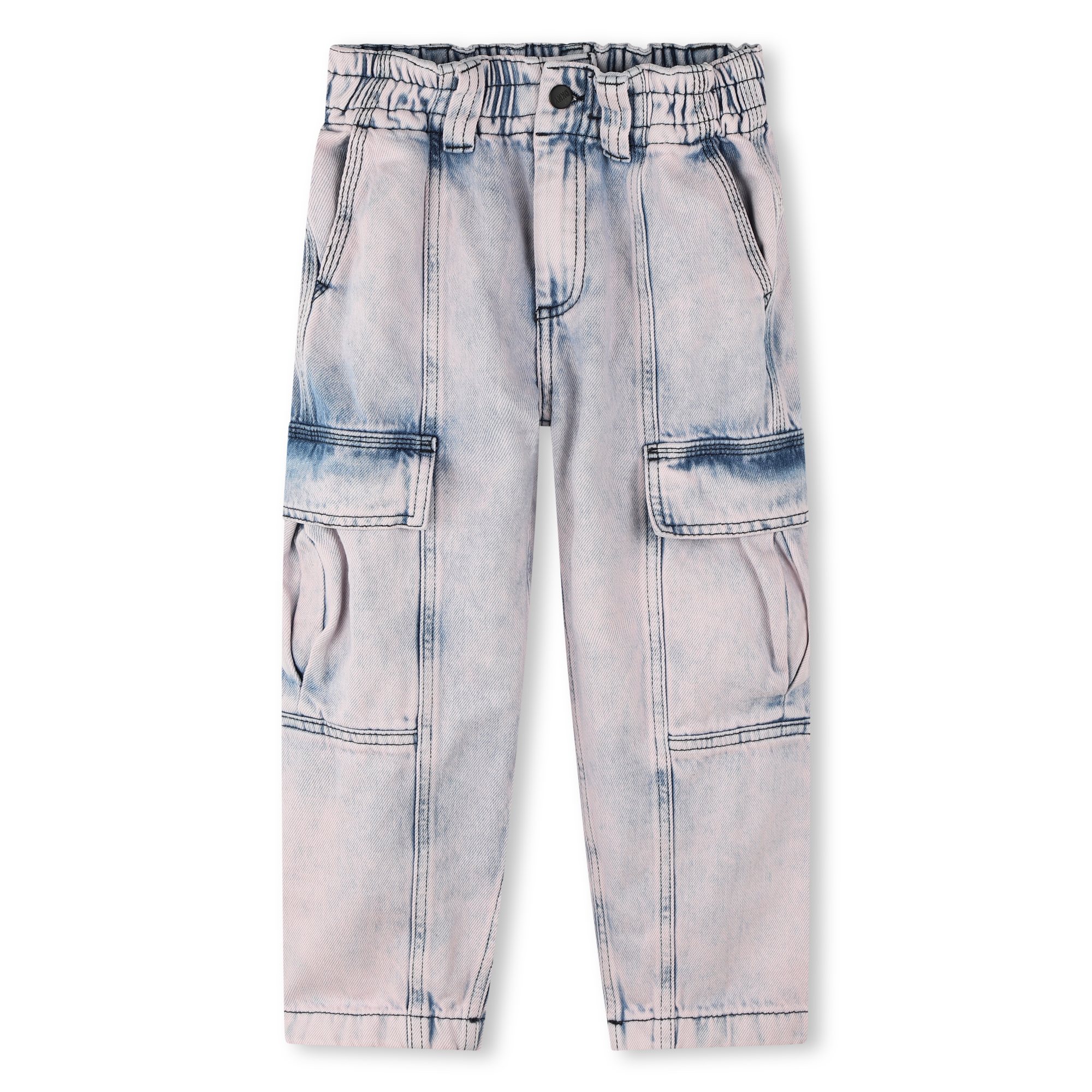 Jeans cargo in cotone DKNY Per BAMBINA