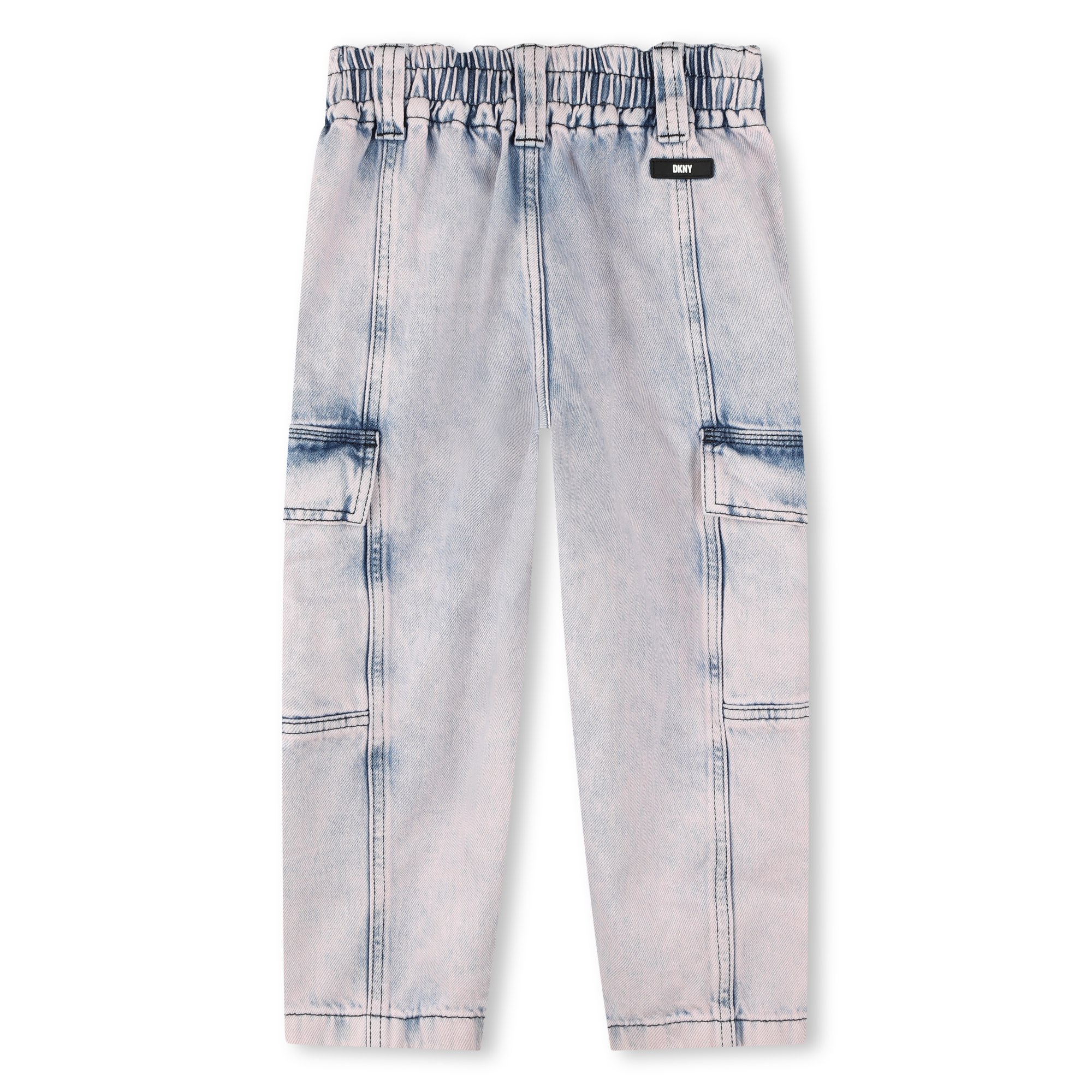 Jeans cargo in cotone DKNY Per BAMBINA