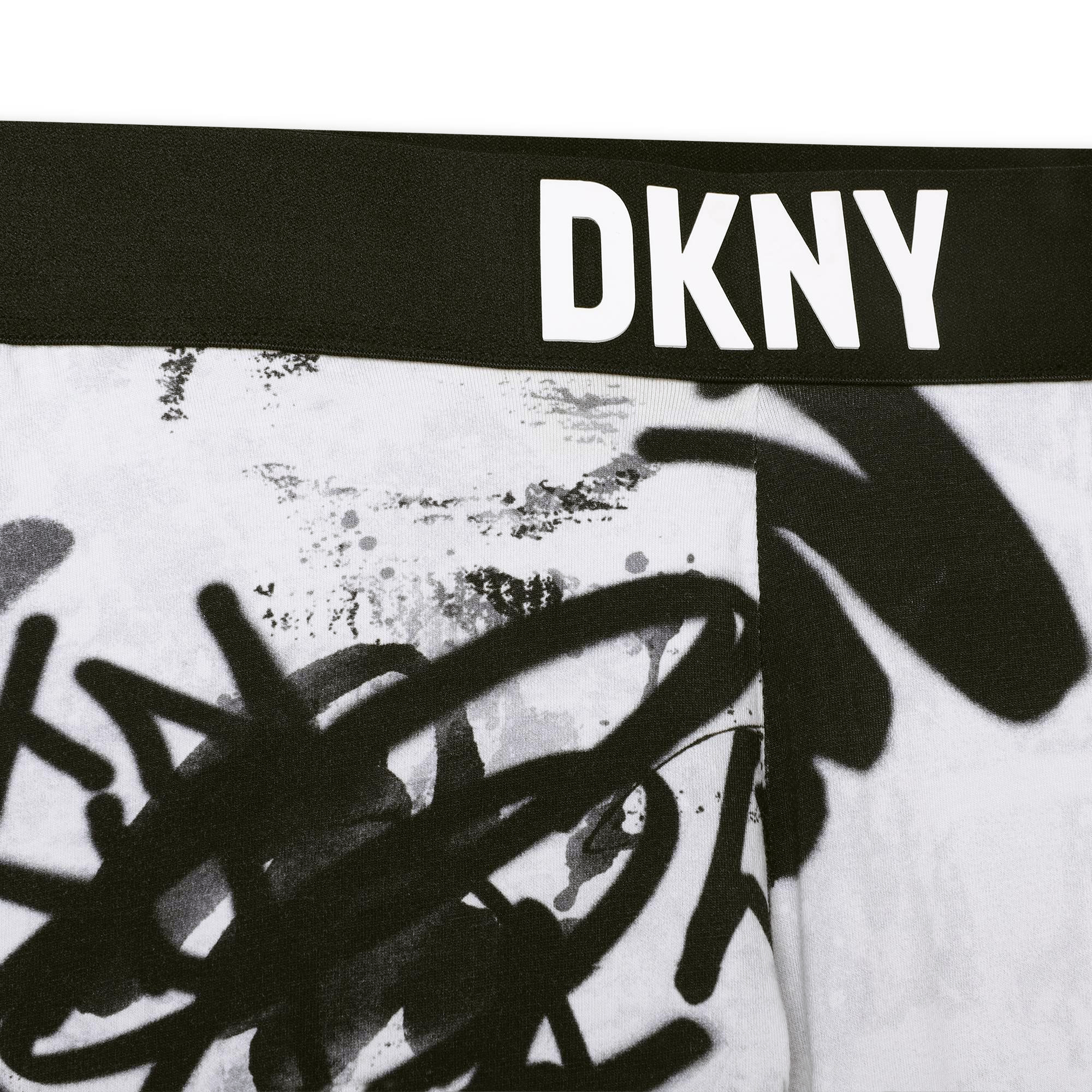 Leggings bicolori con stampa DKNY Per BAMBINA