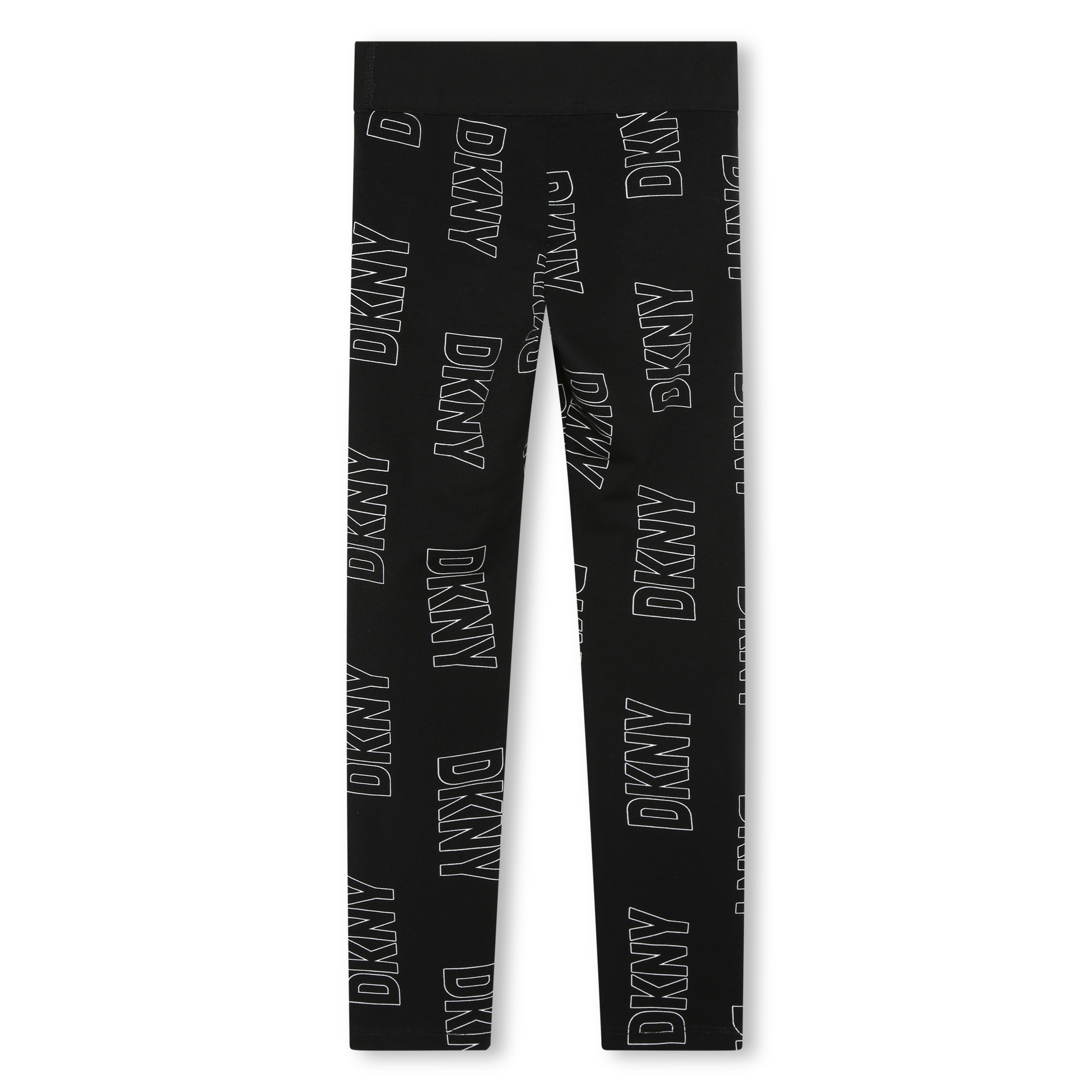 DKNY Printed cotton leggings girl black 