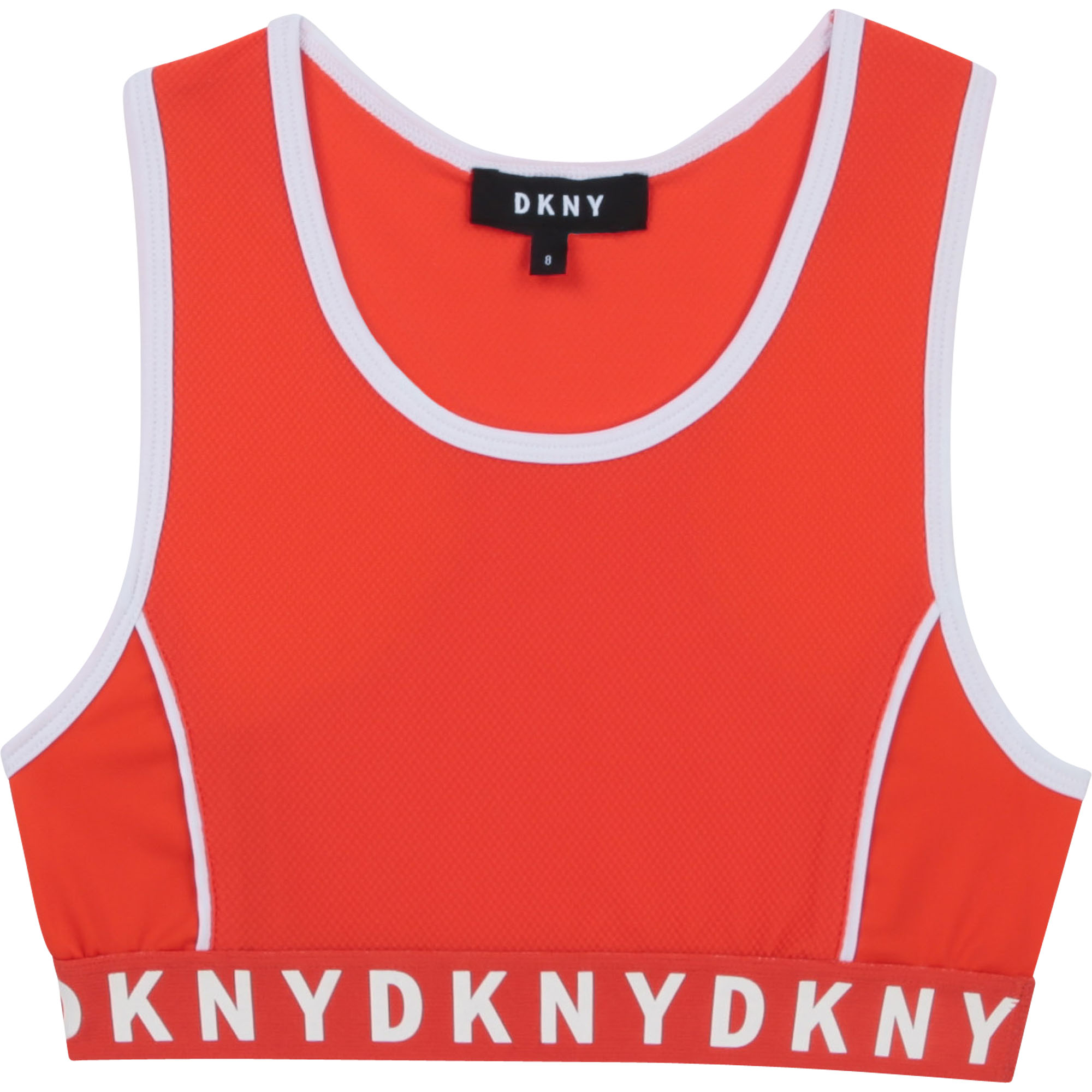 DKNY Brassière bicolore en jersey FILLE 4A Rouge