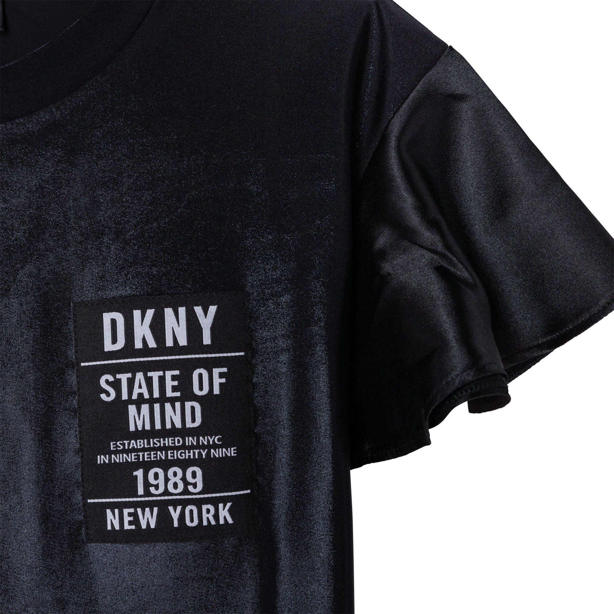 T-shirt in jersey lucido DKNY Per BAMBINA