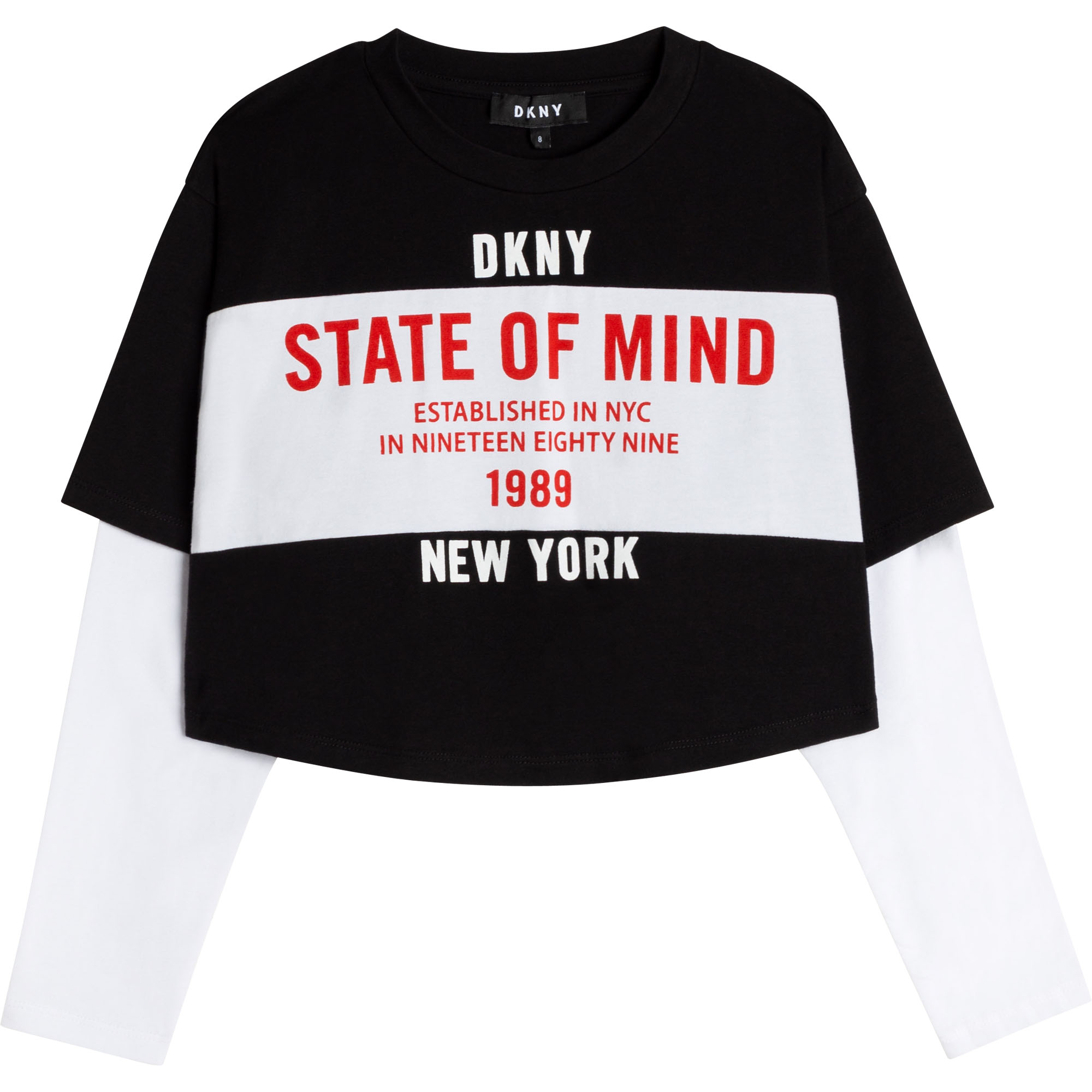 Camiseta de algodón orgánico DKNY para NIÑA
