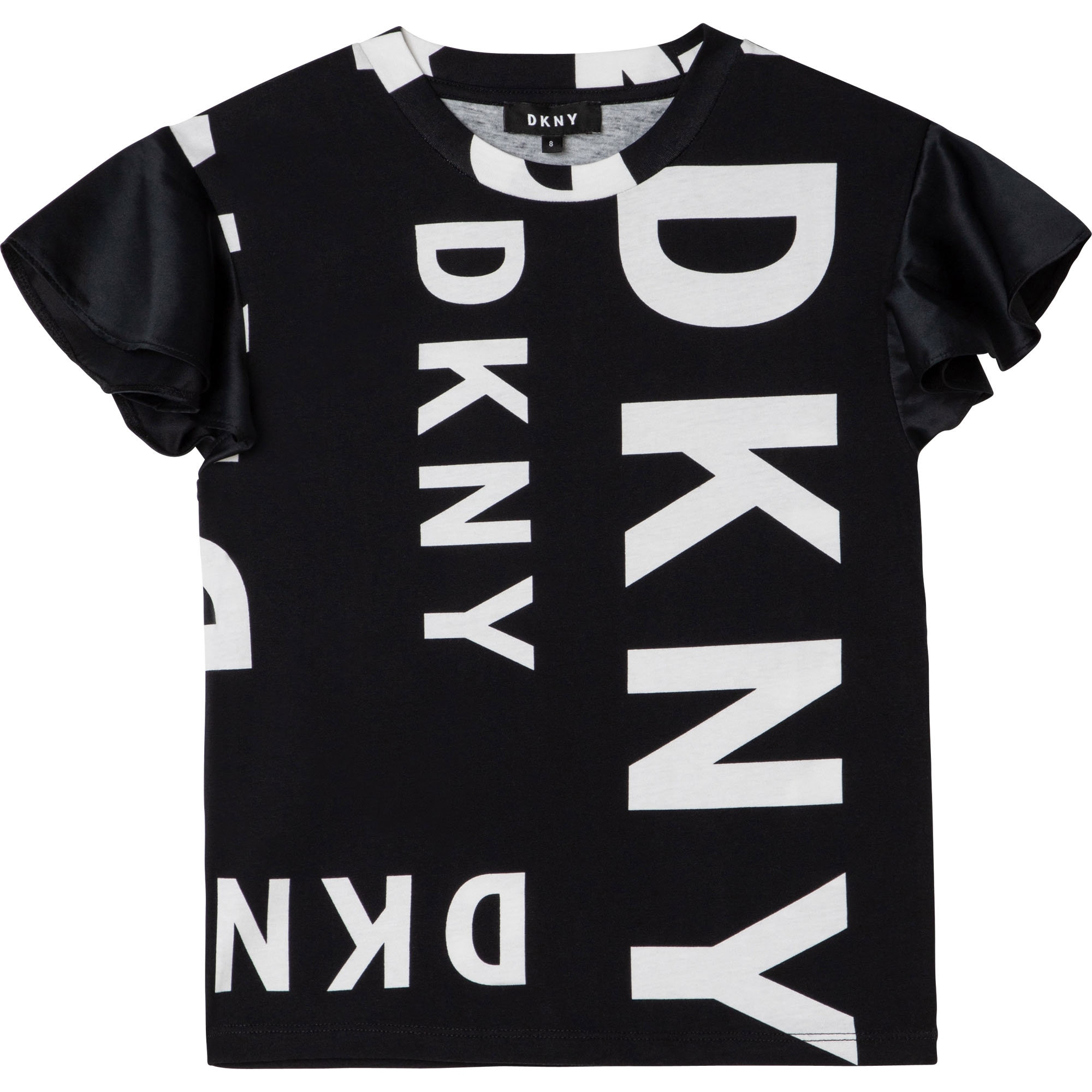T-shirt coton imprimé DKNY pour FILLE