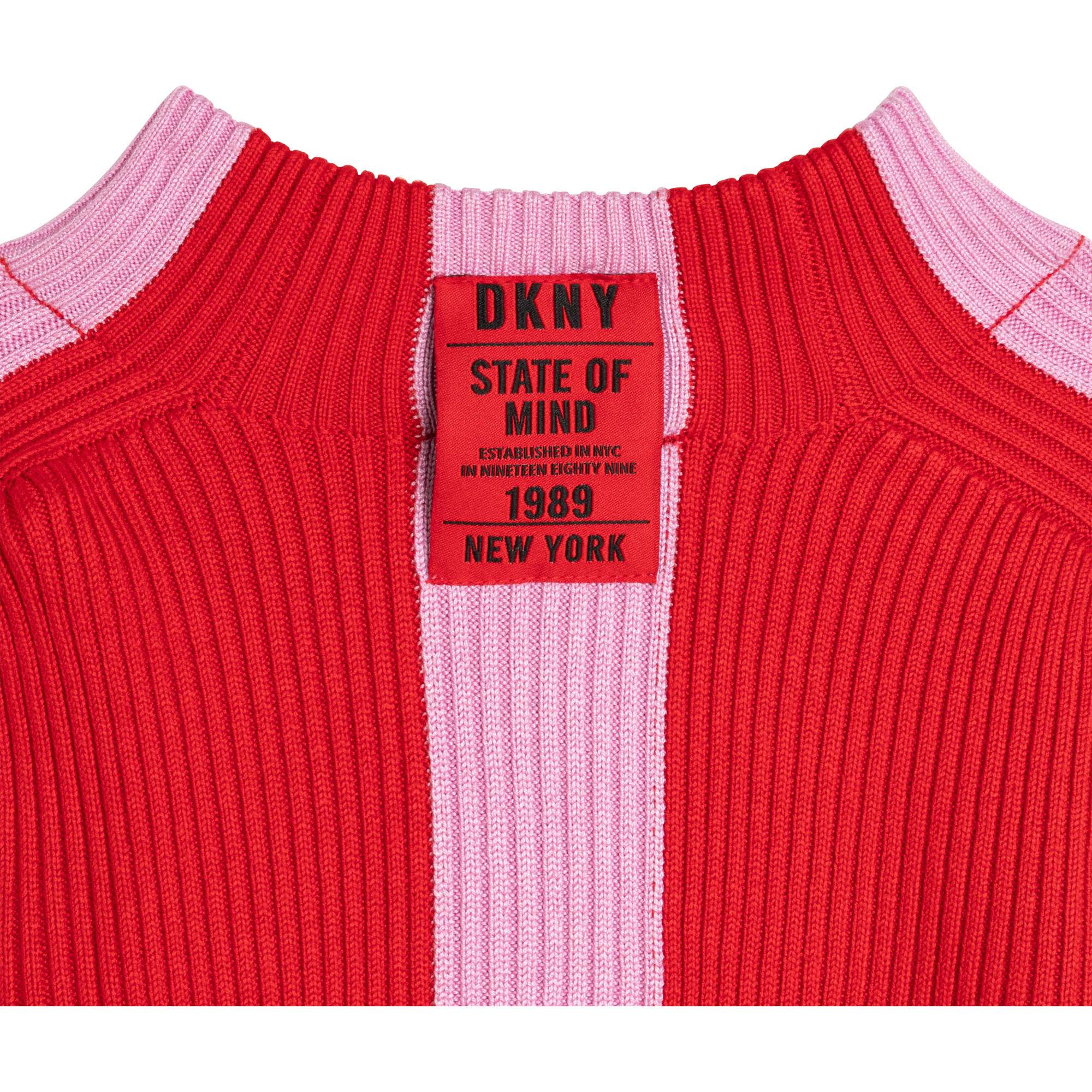 Cardigan zippé en tricot DKNY pour FILLE