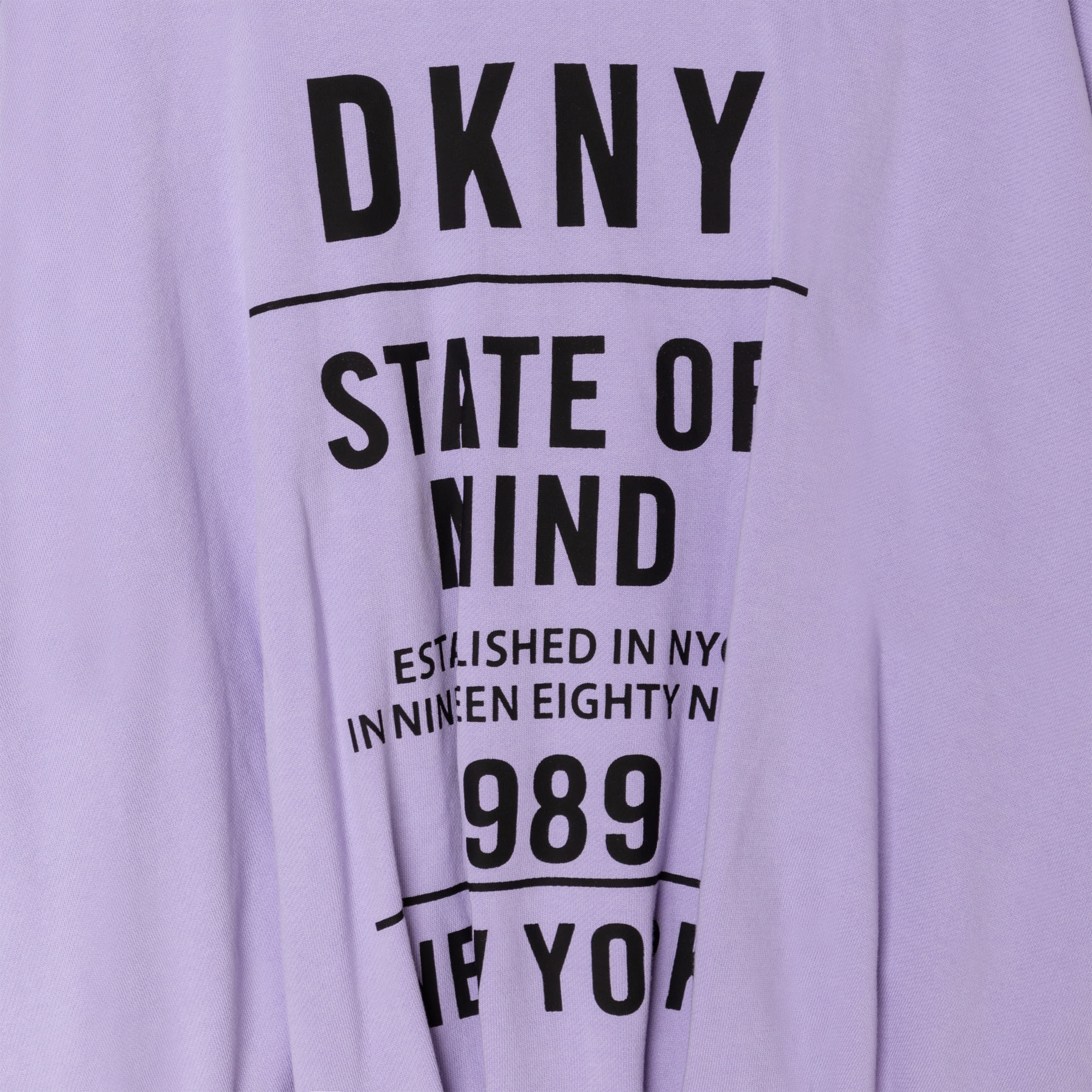 Cardigan zippé loose en coton DKNY pour FILLE