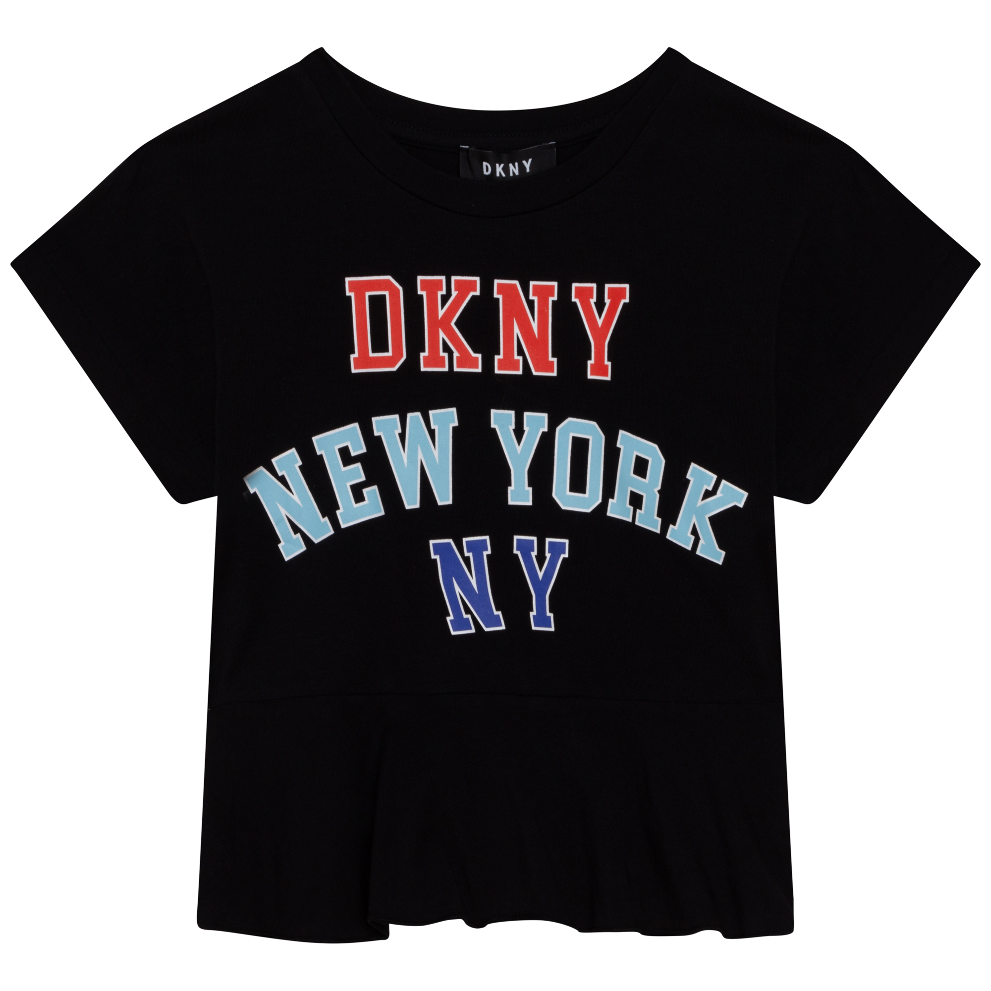 Kurzes T-Shirt mit Print DKNY Für MÄDCHEN