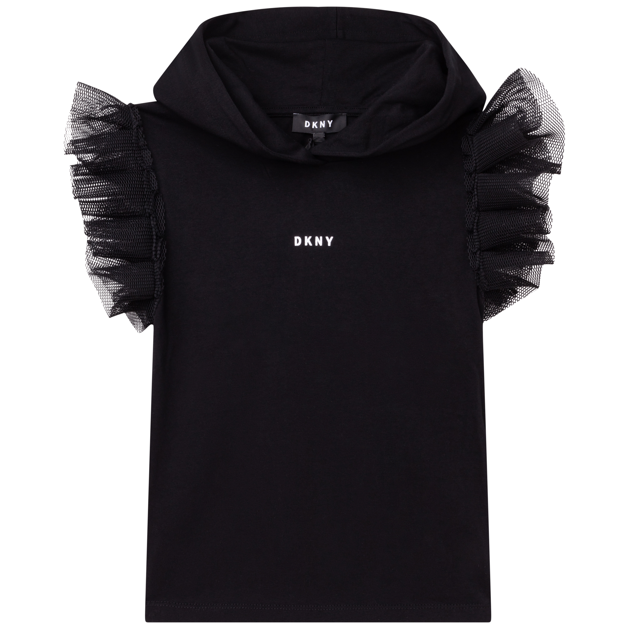 T-shirt à capuche coton DKNY pour FILLE