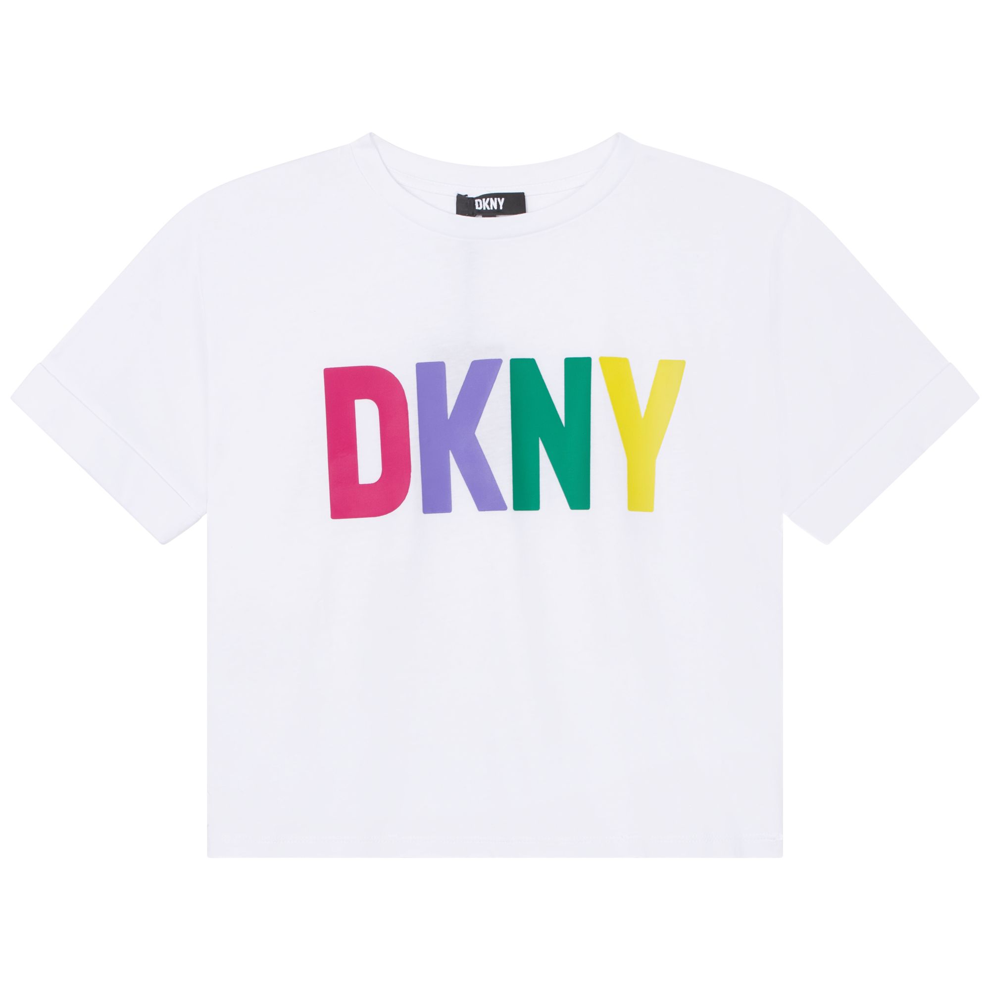 T-shirt ampia con collo rotondo DKNY Per BAMBINA