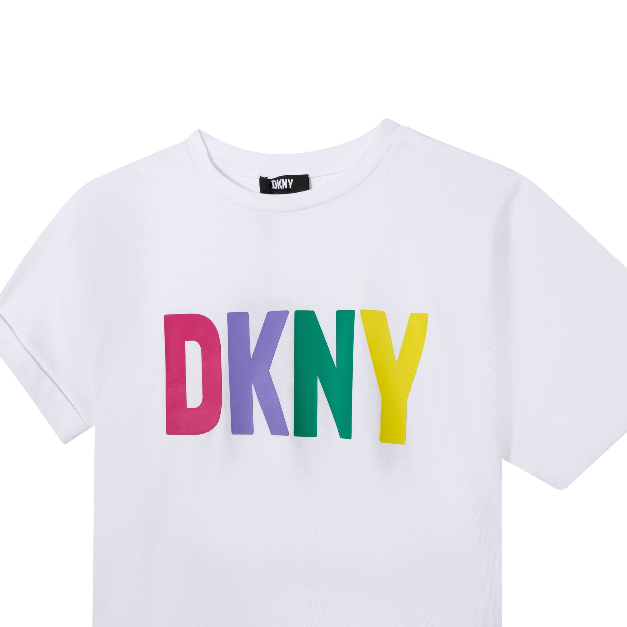T-shirt ampia con collo rotondo DKNY Per BAMBINA