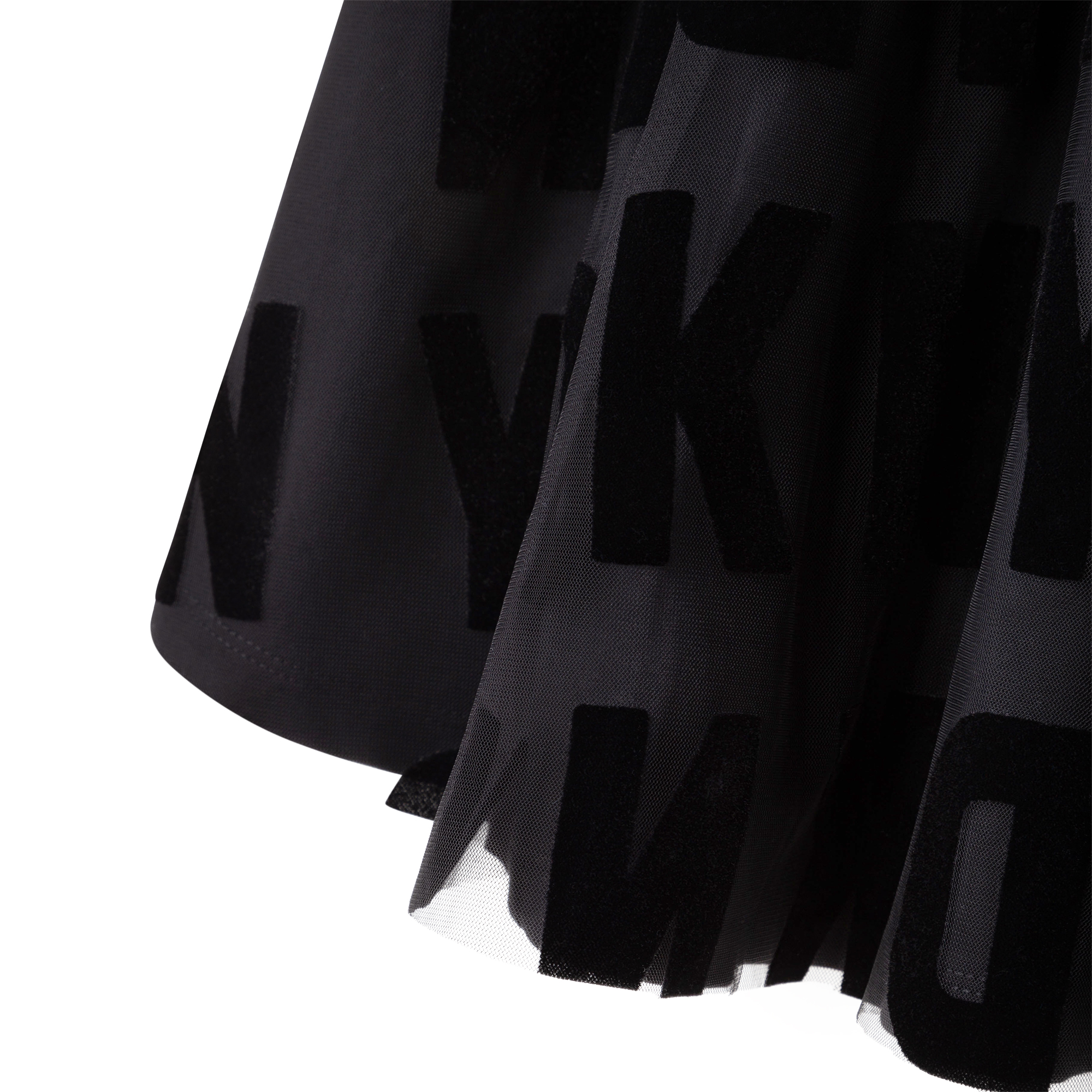 Plain bi-material T-shirt DKNY for GIRL