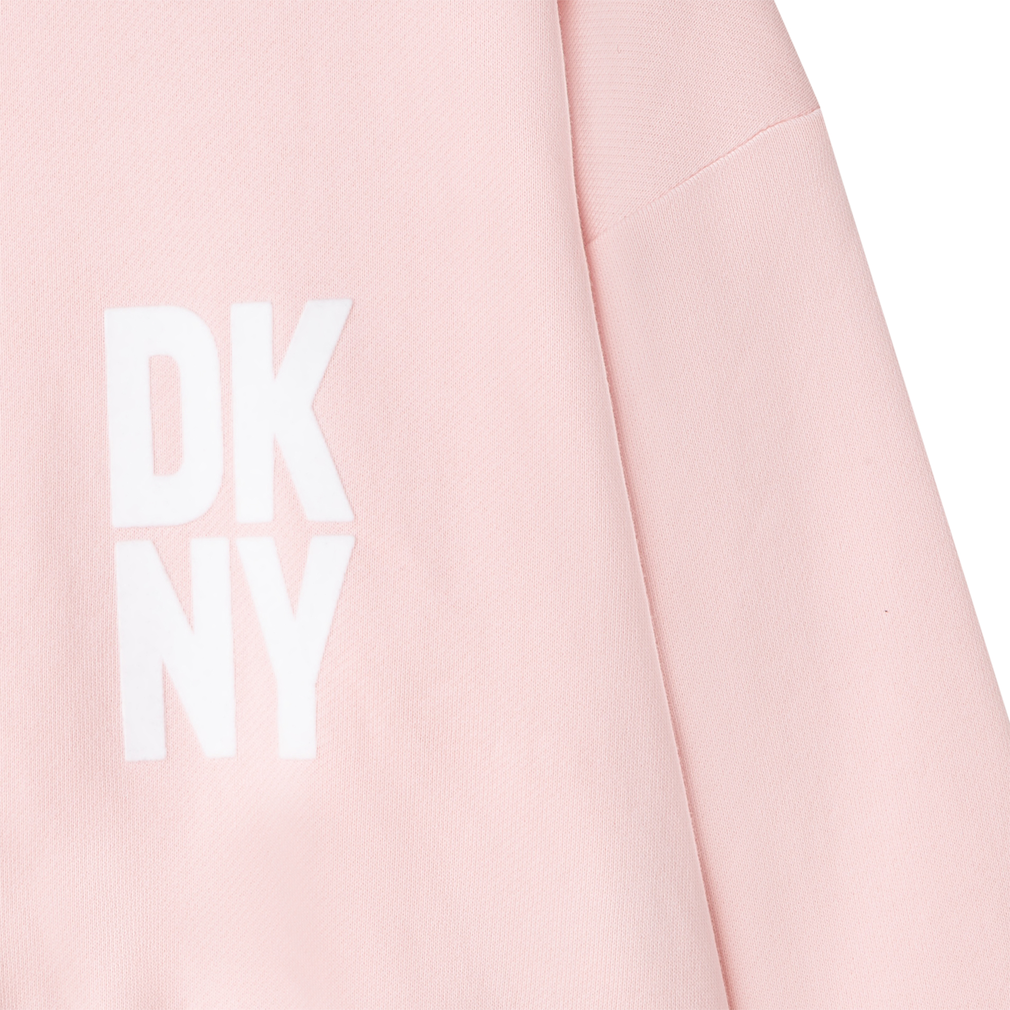 Fleece-sweater met logo DKNY Voor