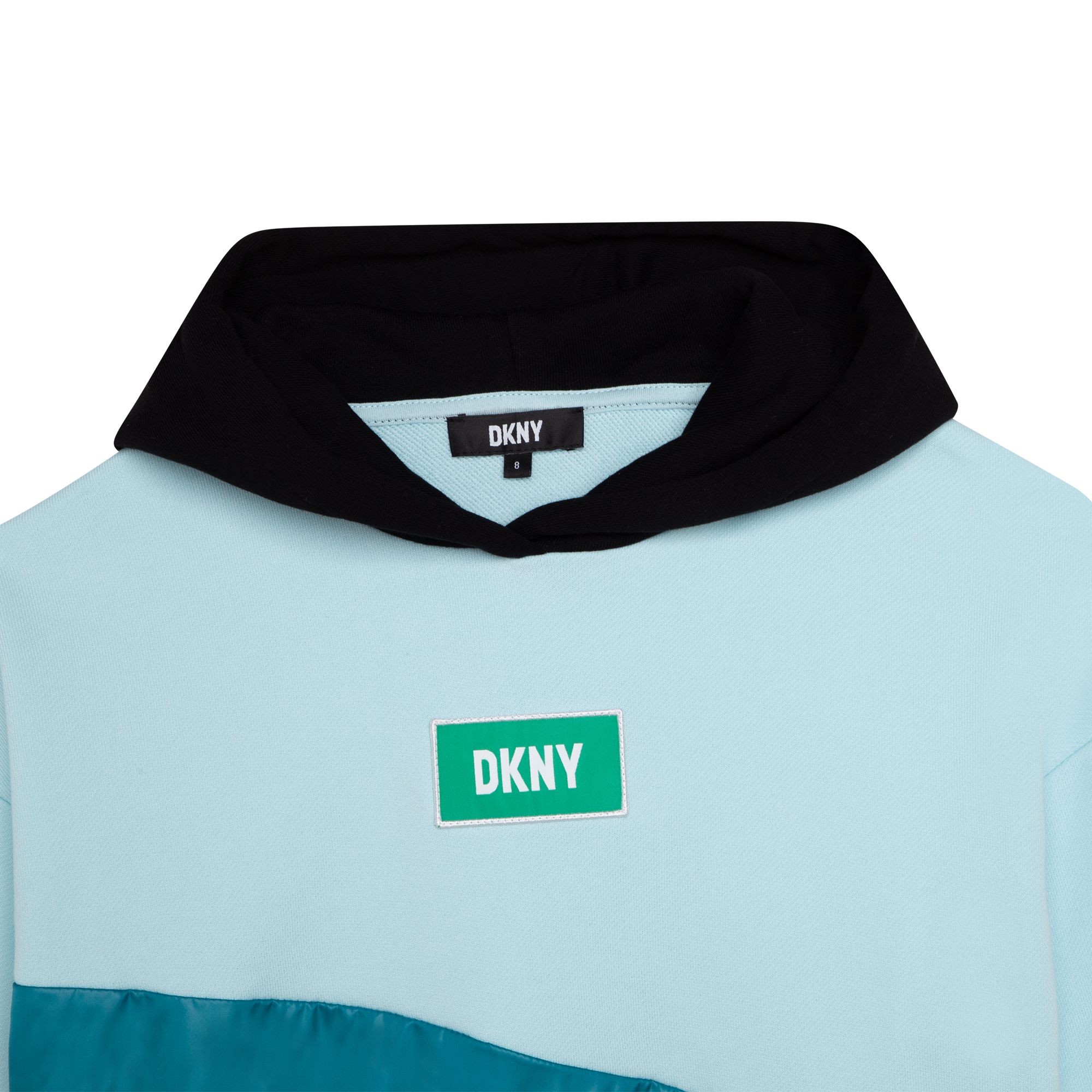 Hooded bi-material sweatshirt DKNY for GIRL