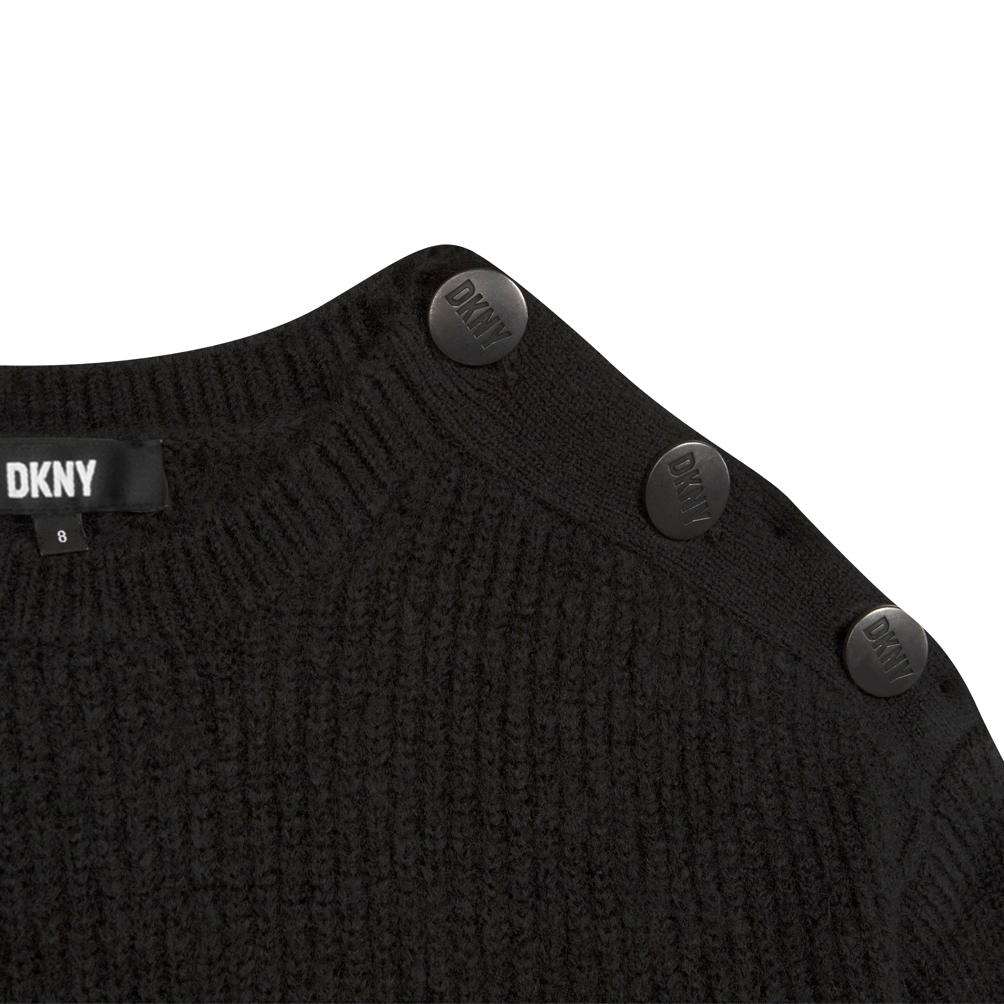 Pull en tricot avec boutons DKNY pour FILLE