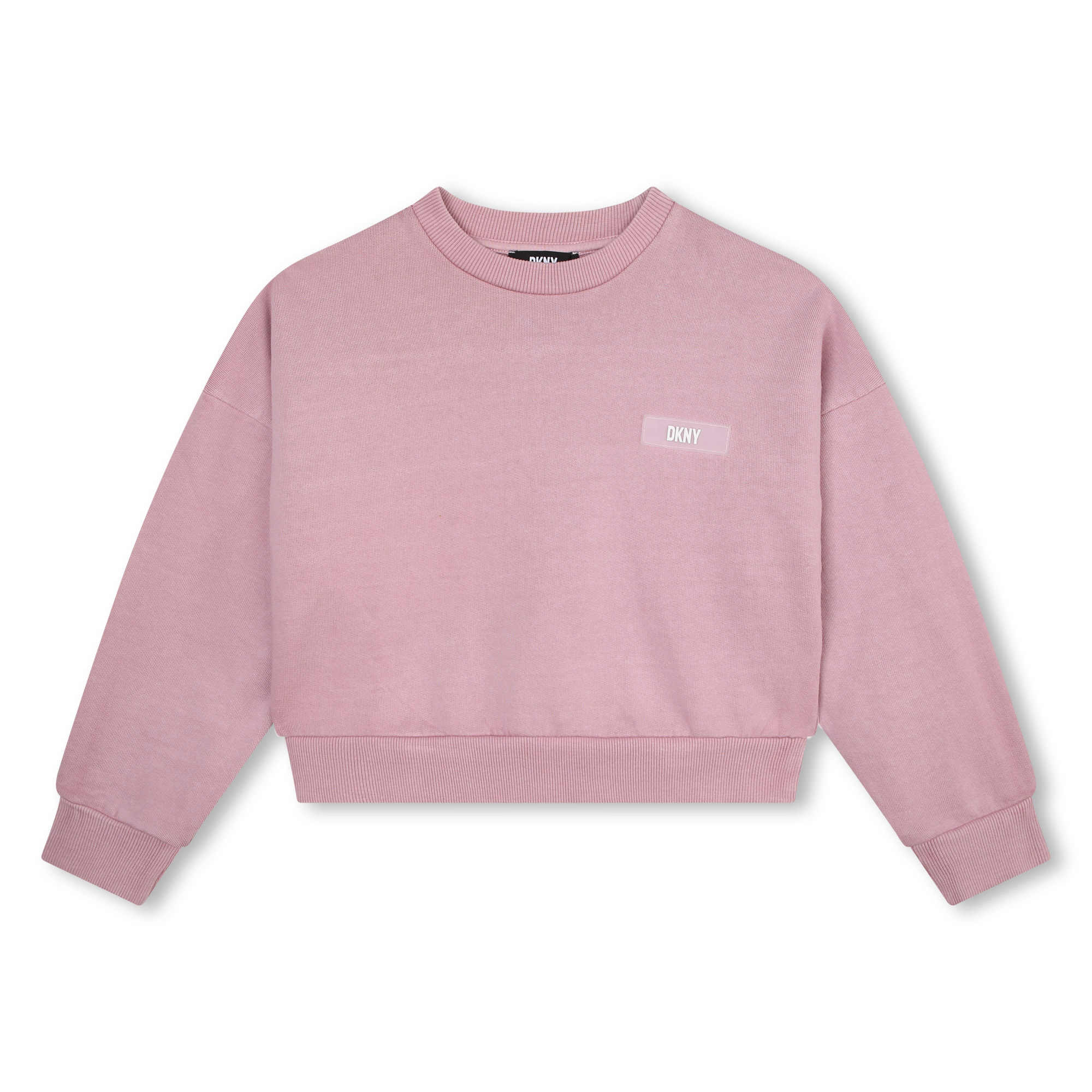 Cotton fleece sweatshirt DKNY for GIRL