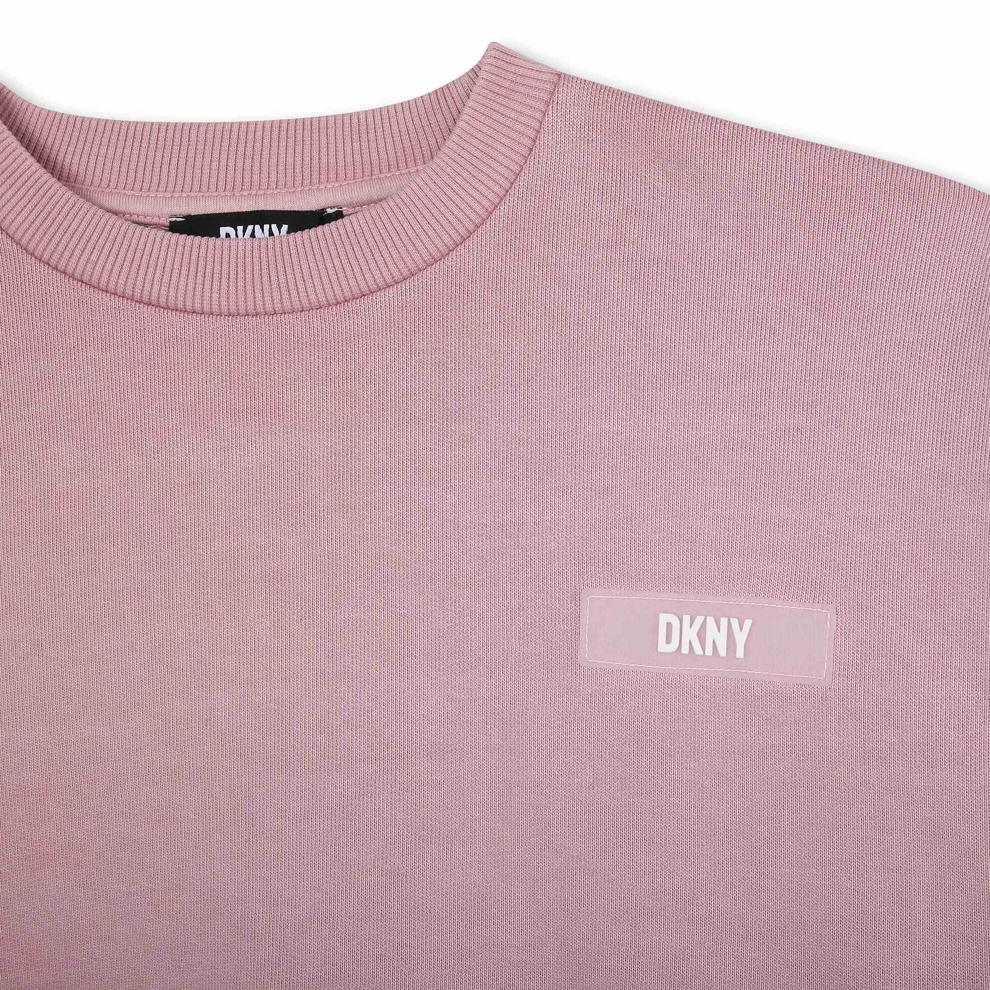 Sweat-shirt molletonné coton DKNY pour FILLE
