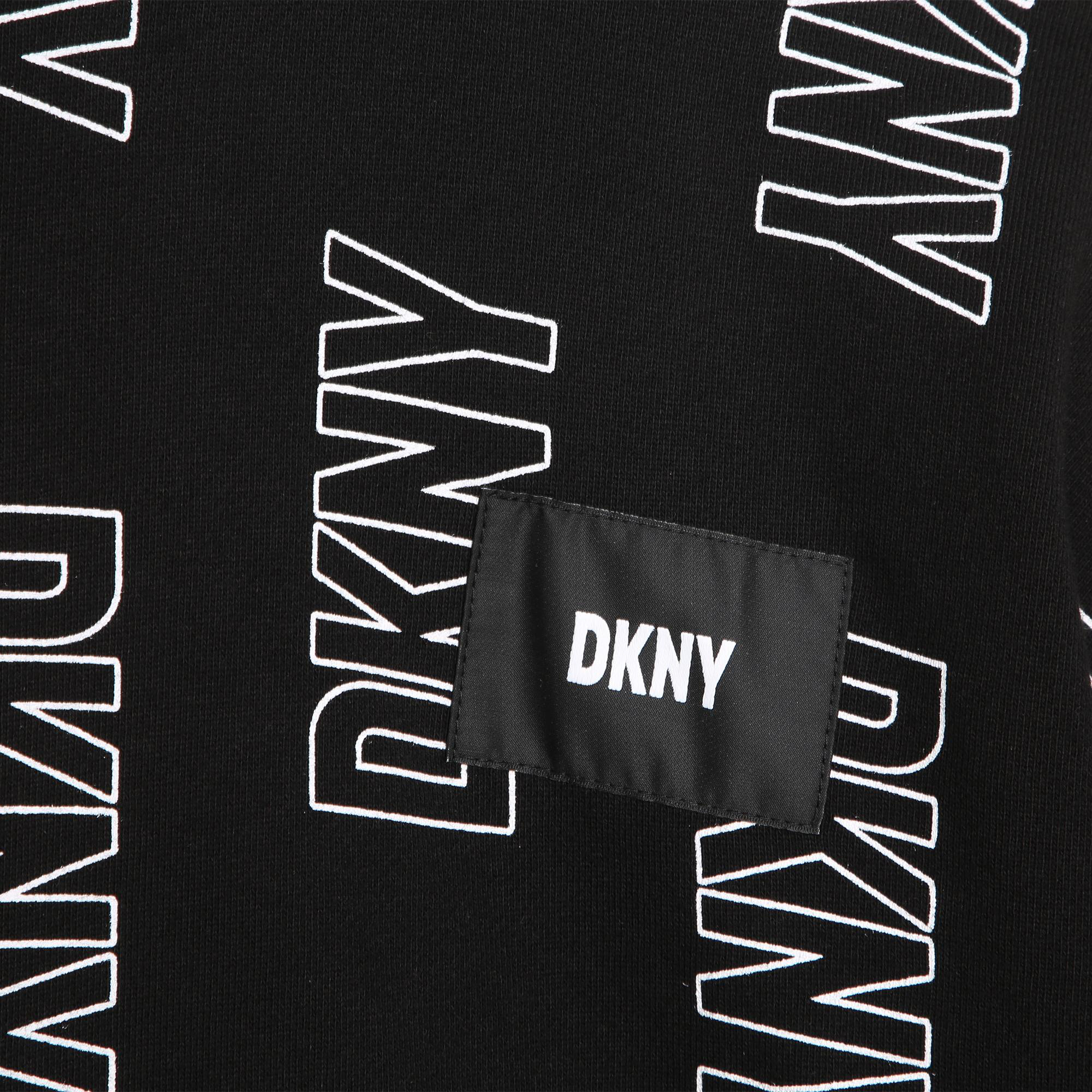 Sudadera de algodón y capucha DKNY para NIÑA