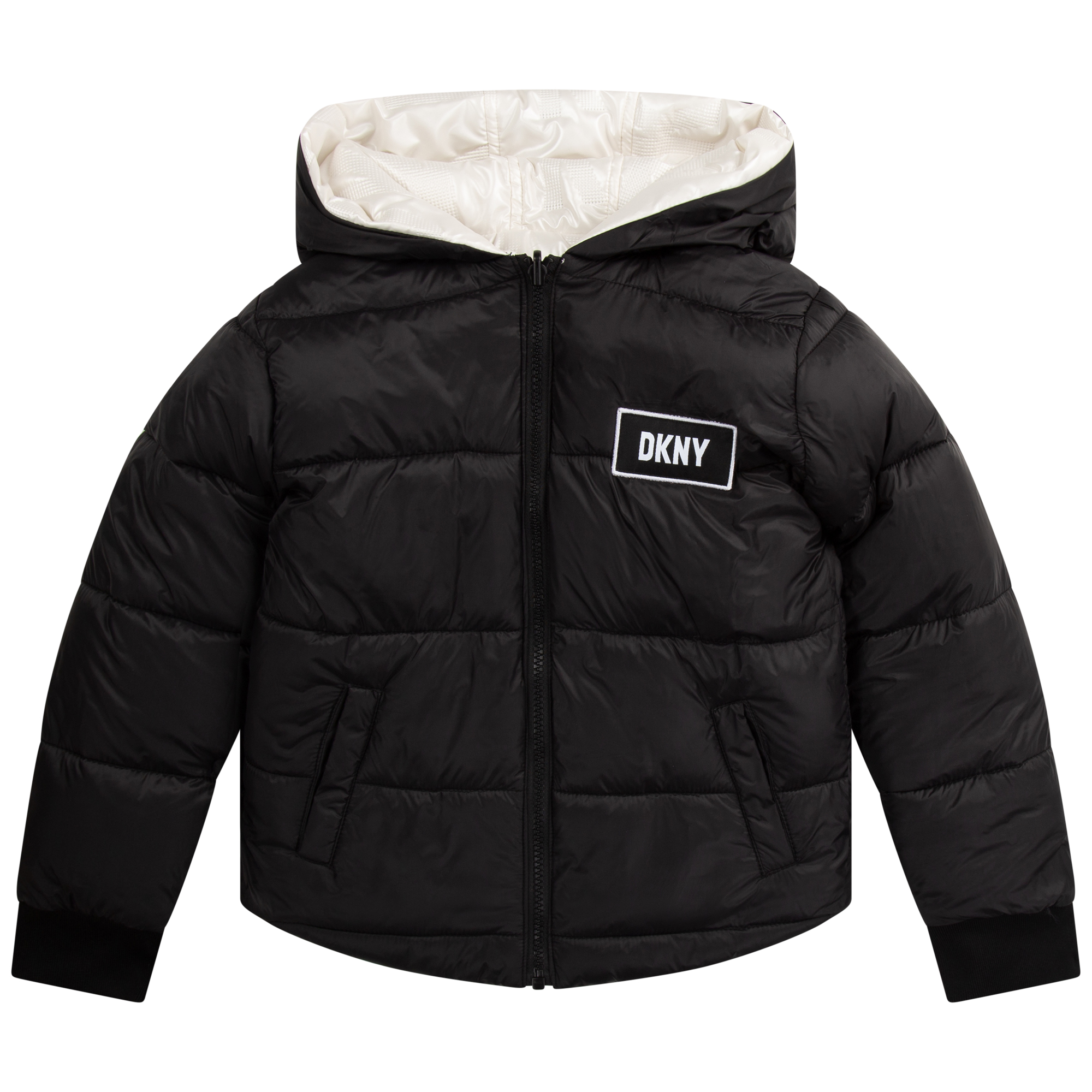 Stadium Length Quilted Windbreaker Anorak Parka Jacket DKNY Girls’ Winter Coat 4-16 