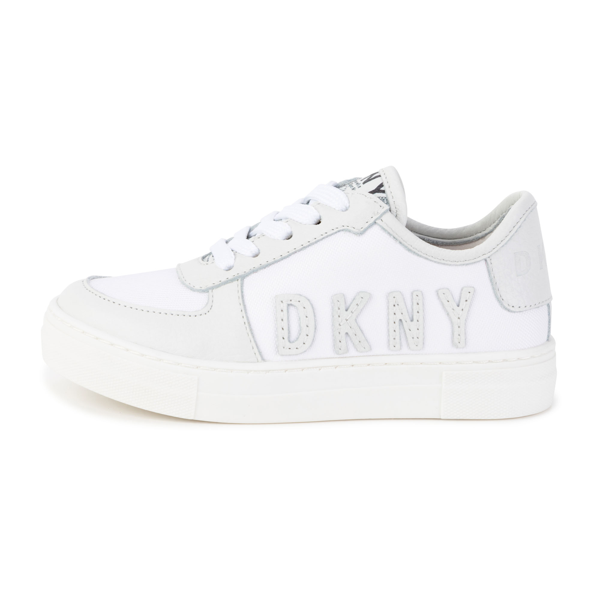 Sneakers stringate in pelle DKNY Per BAMBINA