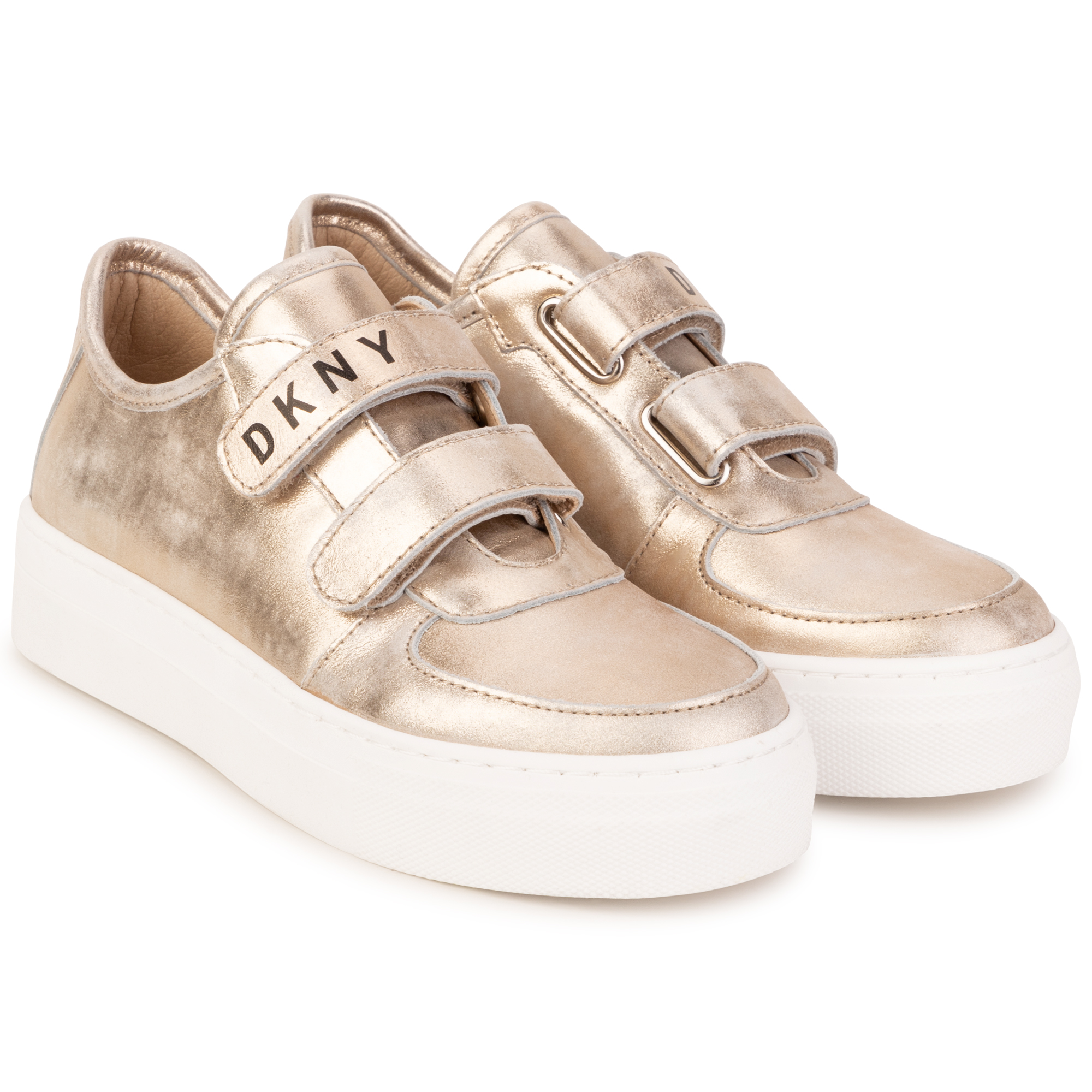 Gouden sneakers DKNY Voor