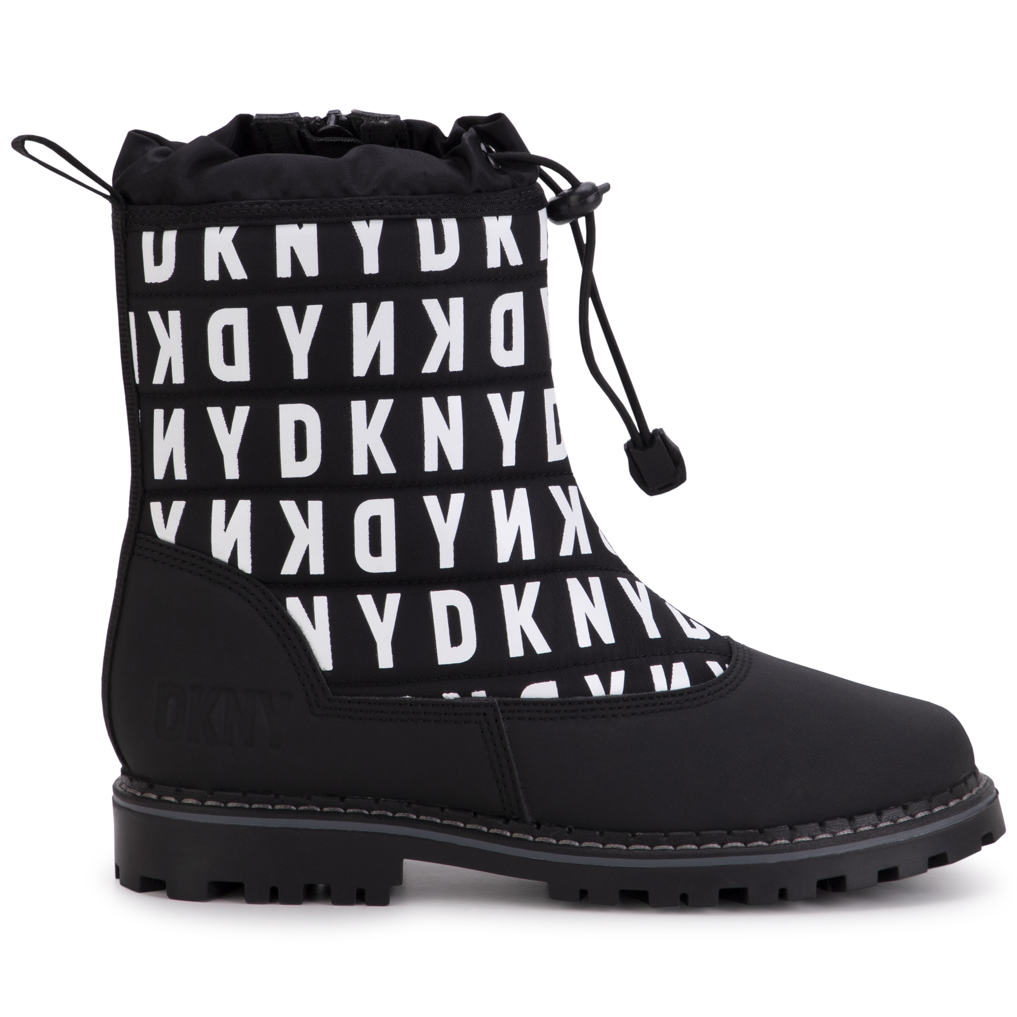 Boots met rits en print DKNY Voor