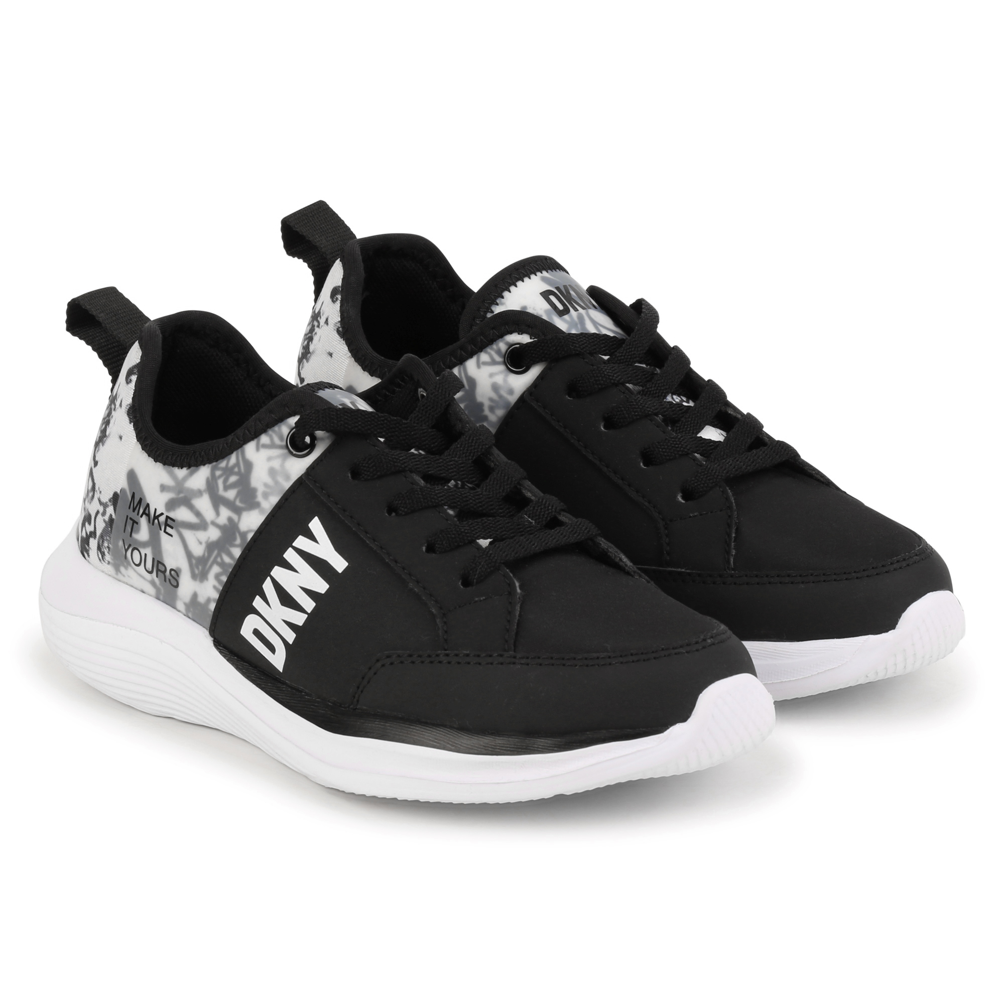 DKNY Lace-up trainers unisex black 