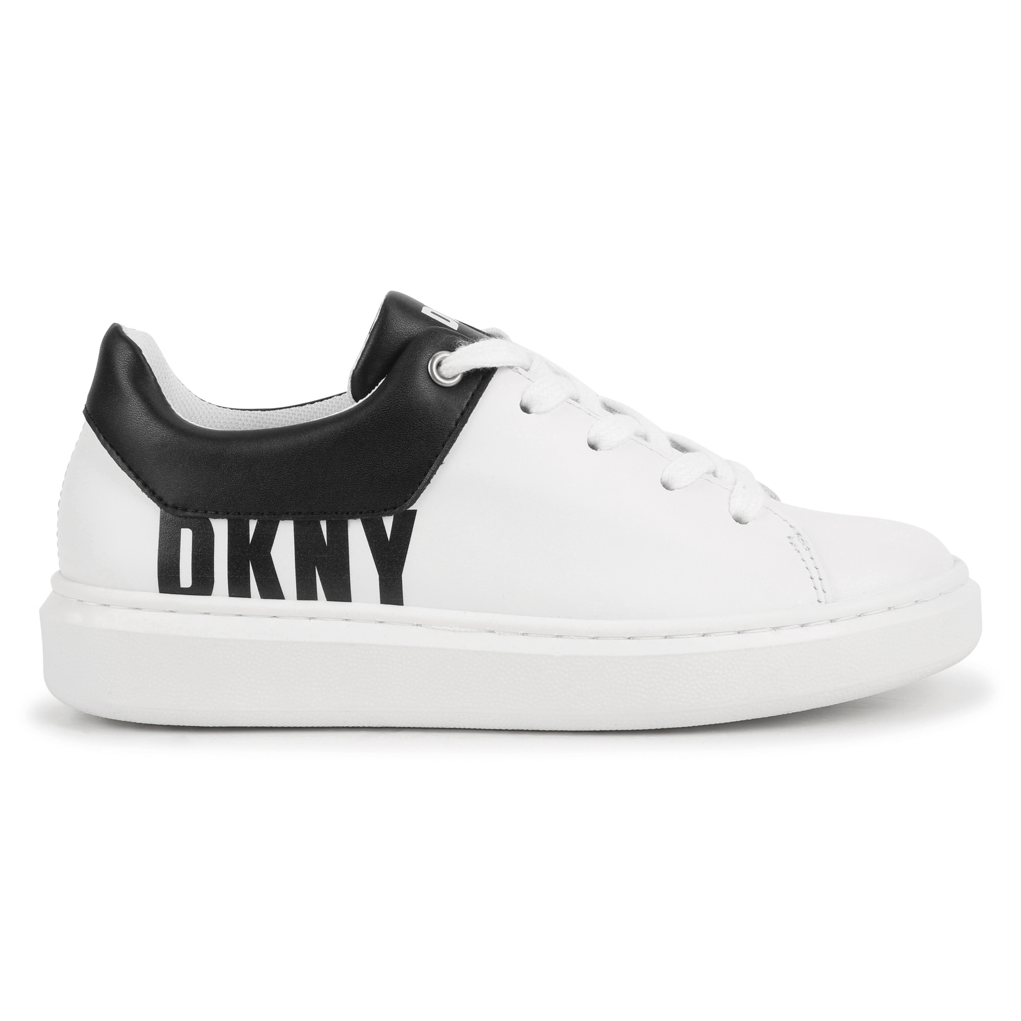 Leather lace-up trainers DKNY for UNISEX