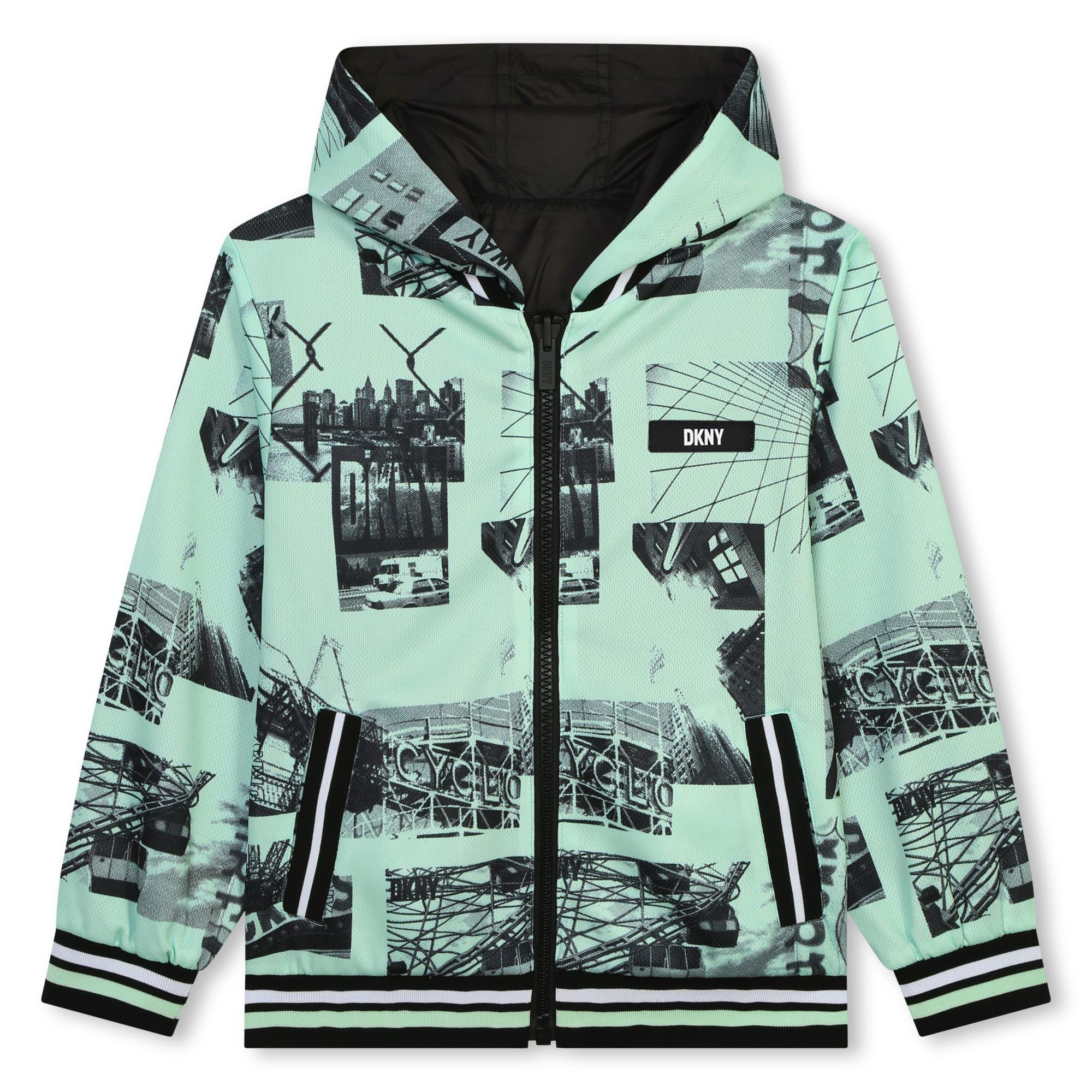 Omkeerbare jas met capuchon DKNY Voor