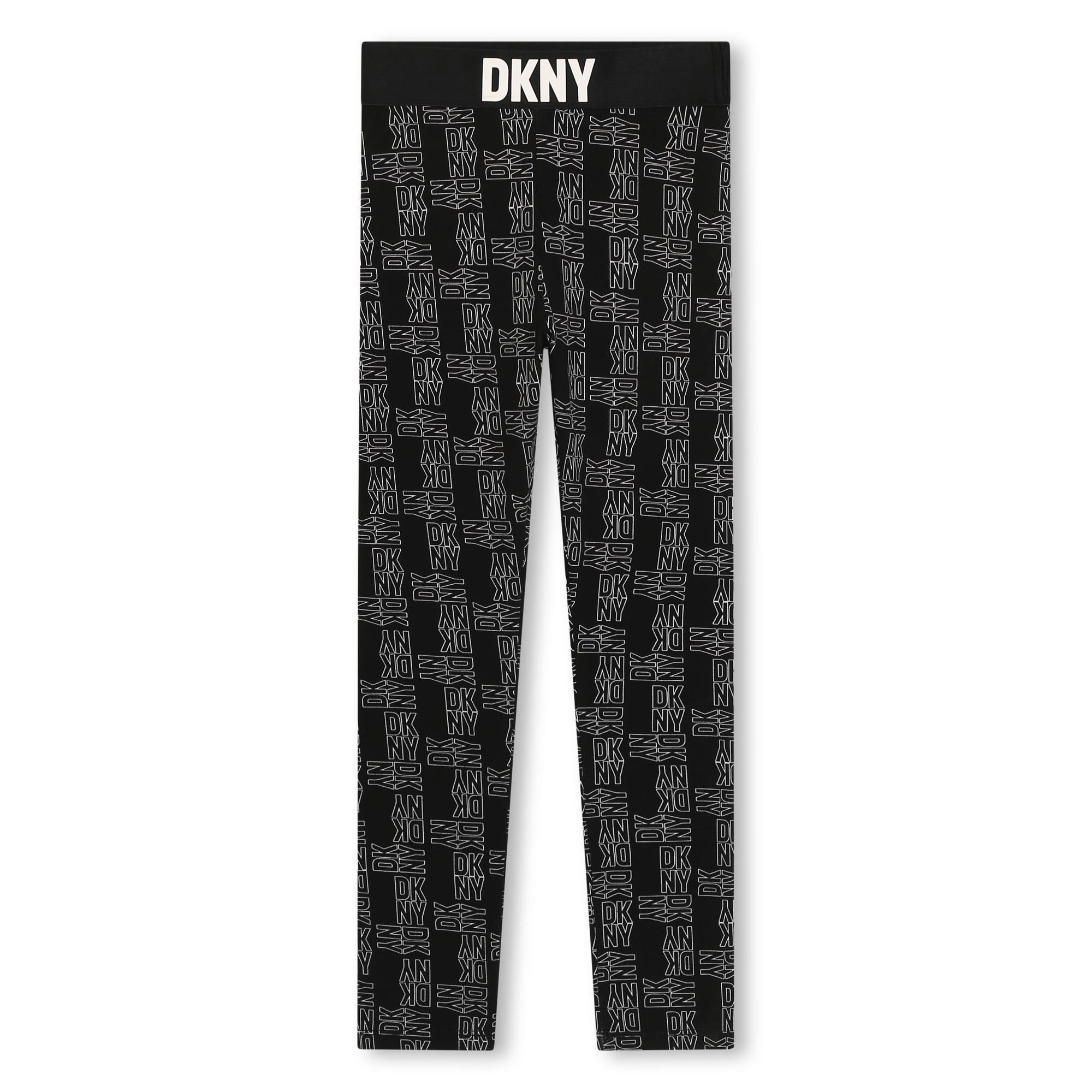 DKNY Printed cotton leggings girl black 